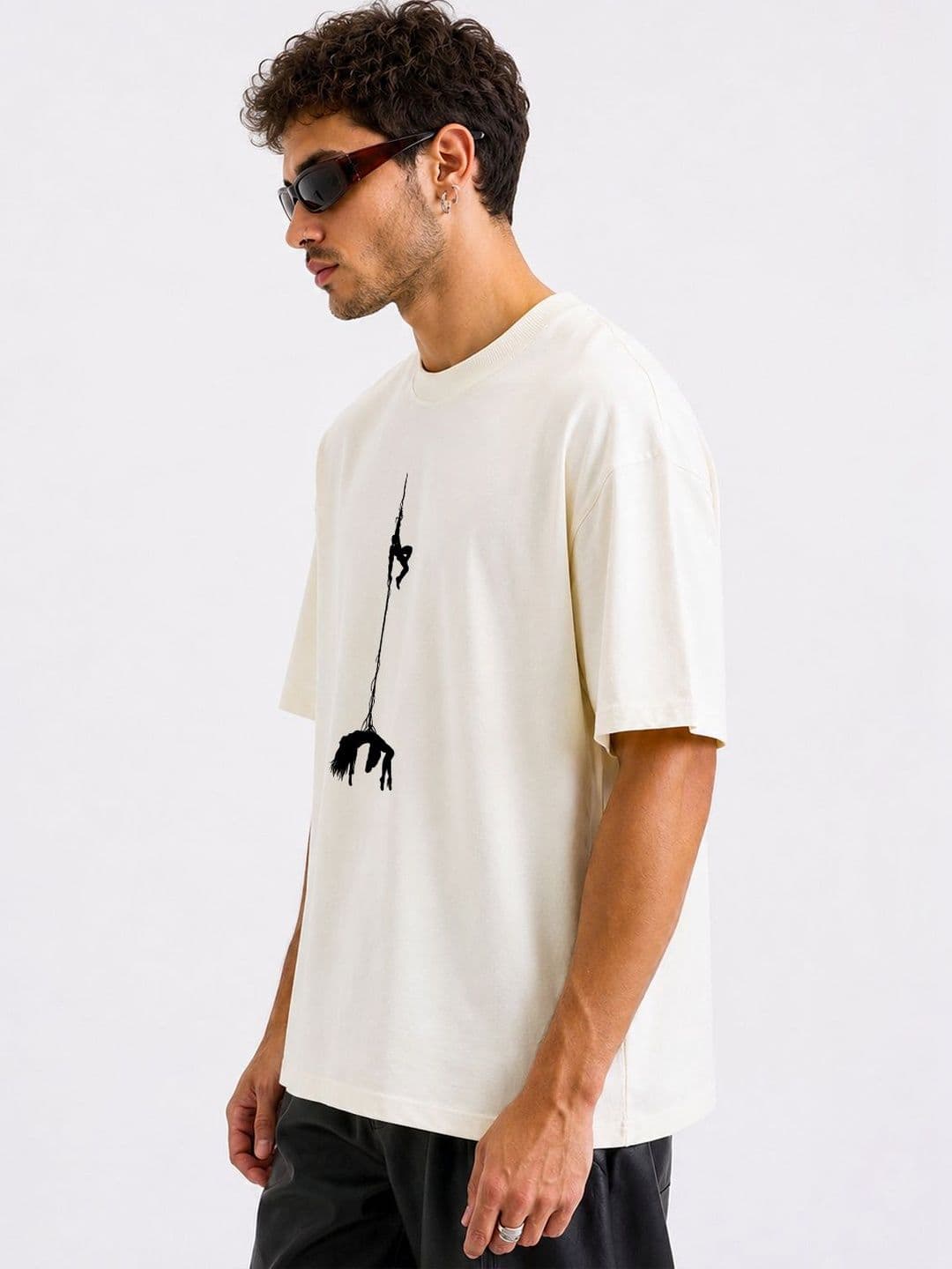 BRAHMOR Men Printed Drop-Shoulder Sleeves T-shirt - view 1