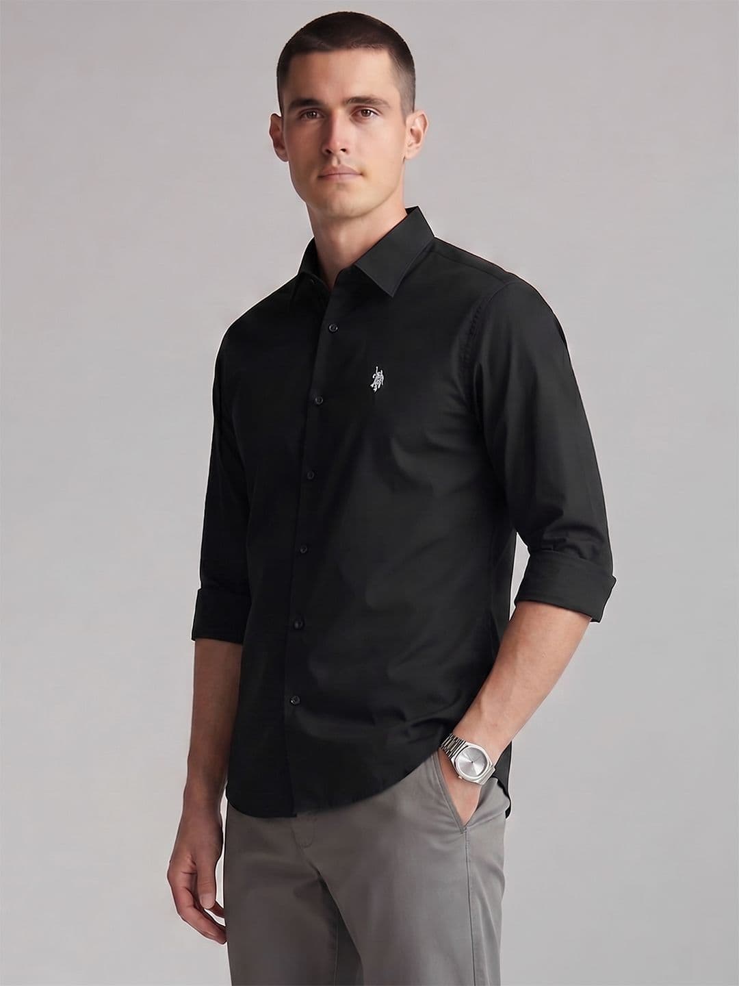 U.S. Polo Assn. Spread Collar Casual Shirt - view 1