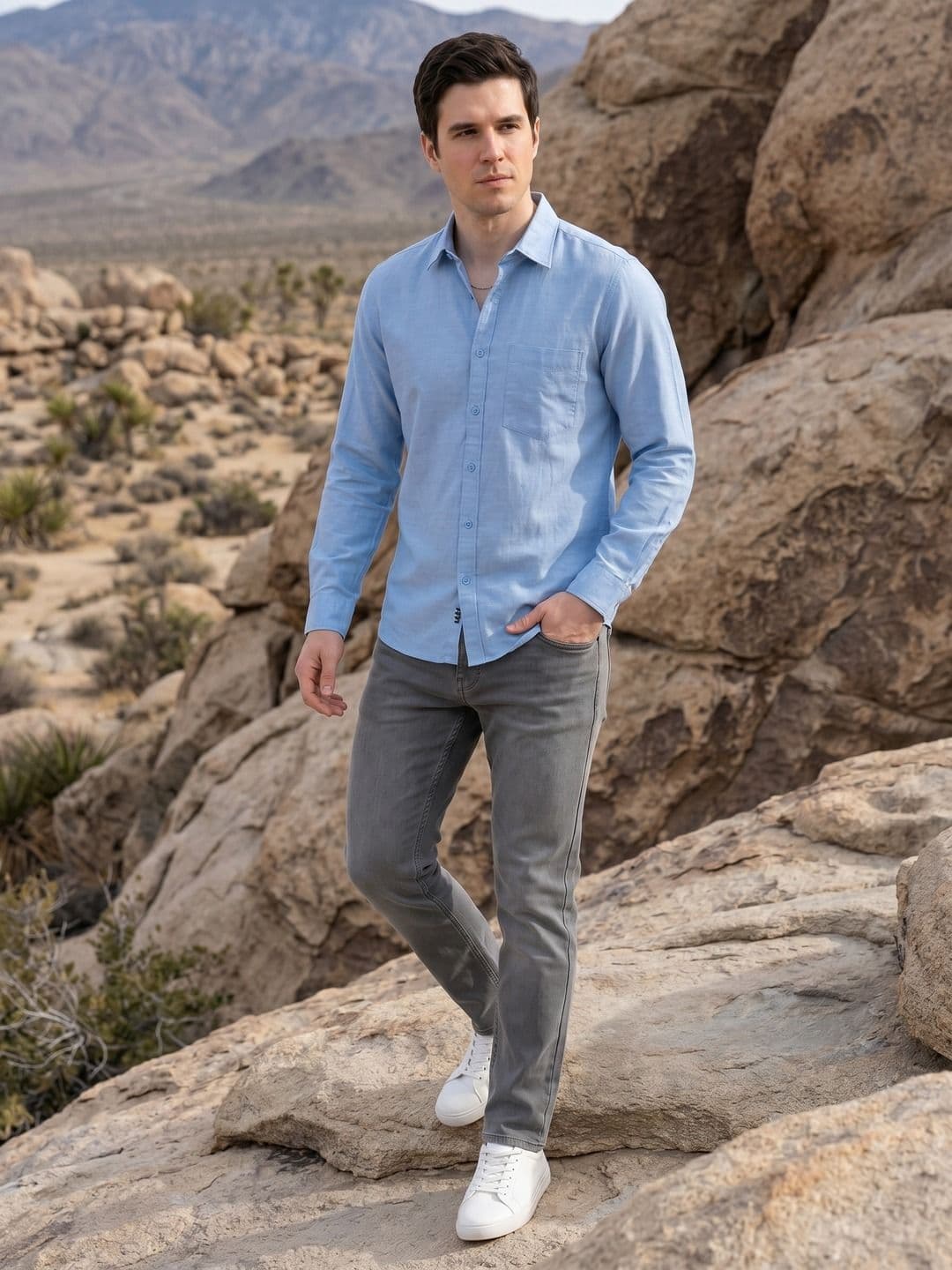 Roadster Men Classic Solid Casual Shirt - view 1