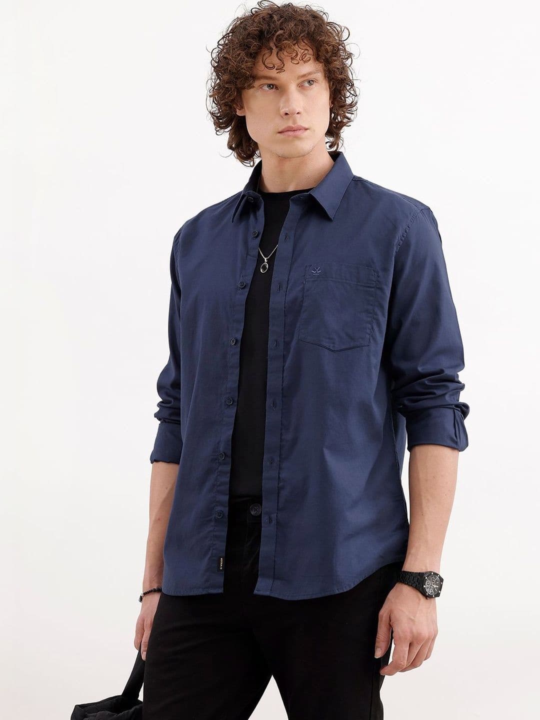 WROGN Men Slim Fit Casual Shirt - view 1