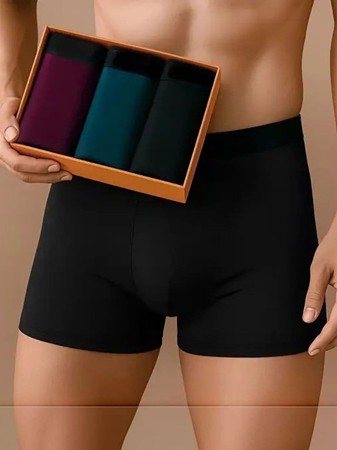 The Boring Company Men Pack of 4 Assorted Boxer-Style Briefs - view 1