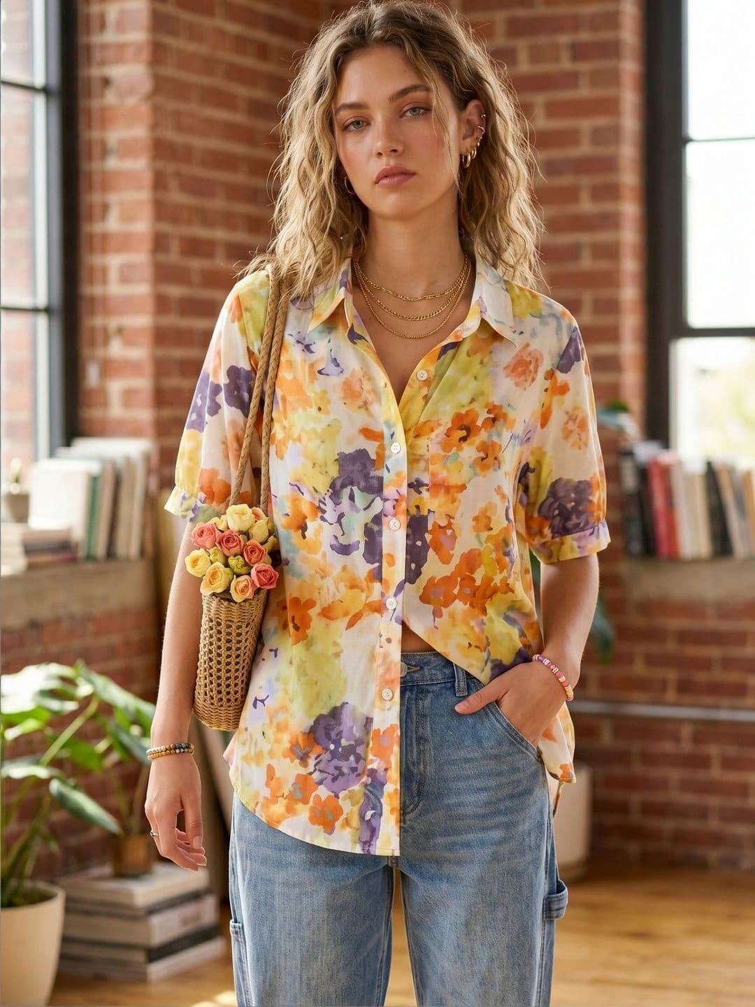 GUFRINA Floral Print Top - view 1