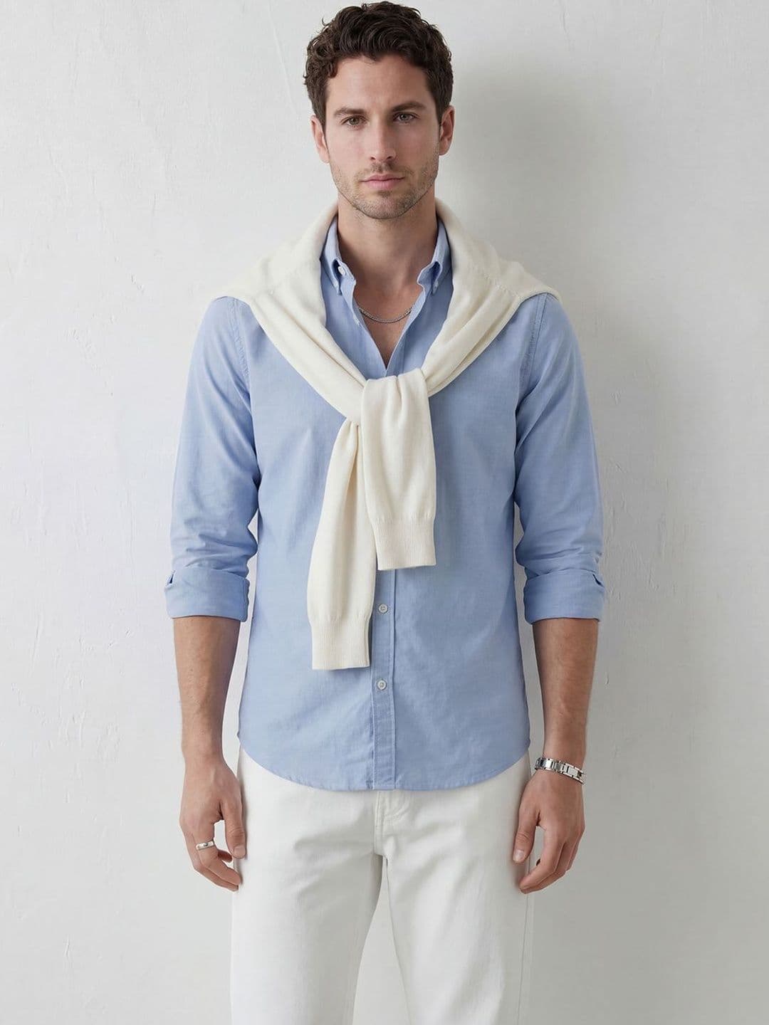 WROGN Men Slim Fit Casual Shirt - view 1