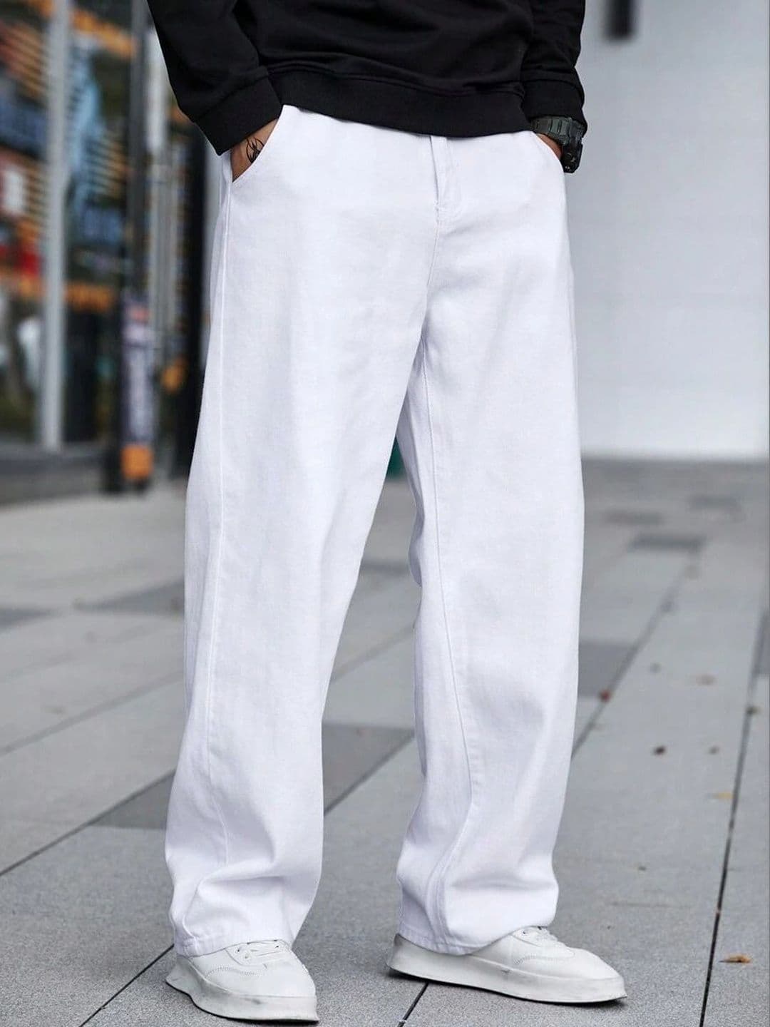 YAMEETFIT Men Jean Straight Fit Mid-Rise Jeans - view 1
