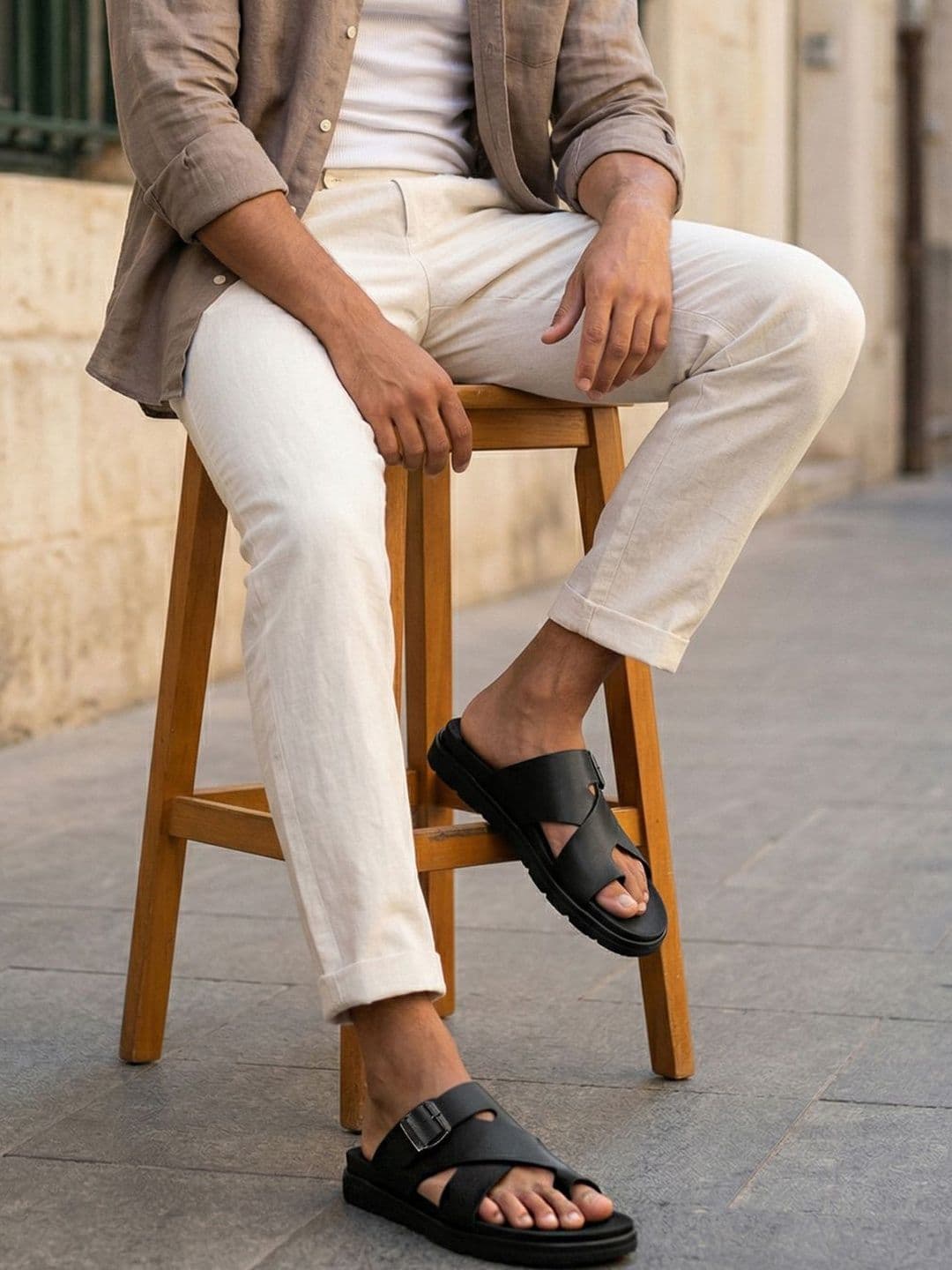 Regal Men Leather Comfort Sandals - view 1