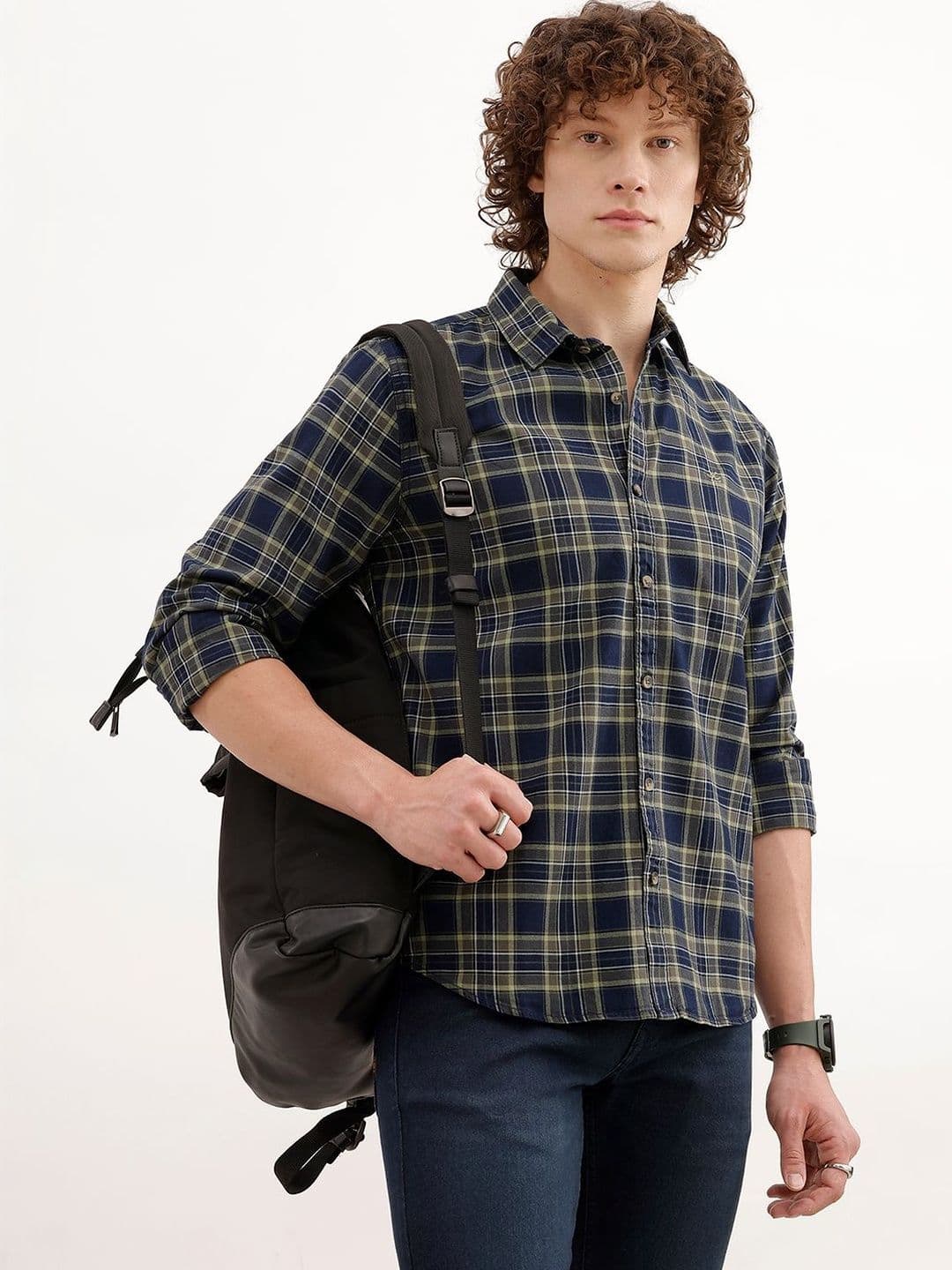 WROGN Men Slim Fit Tartan Checks Checked Casual Shirt - view 1
