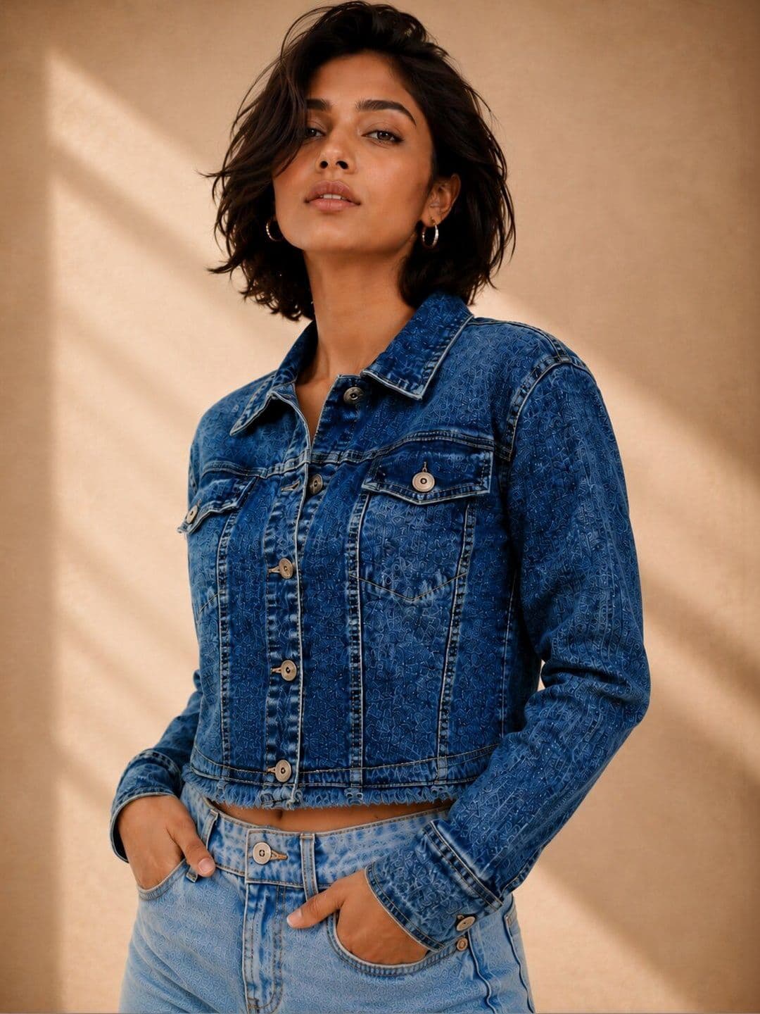 STYLE GEAR Women Crop Denim Jacket - view 1