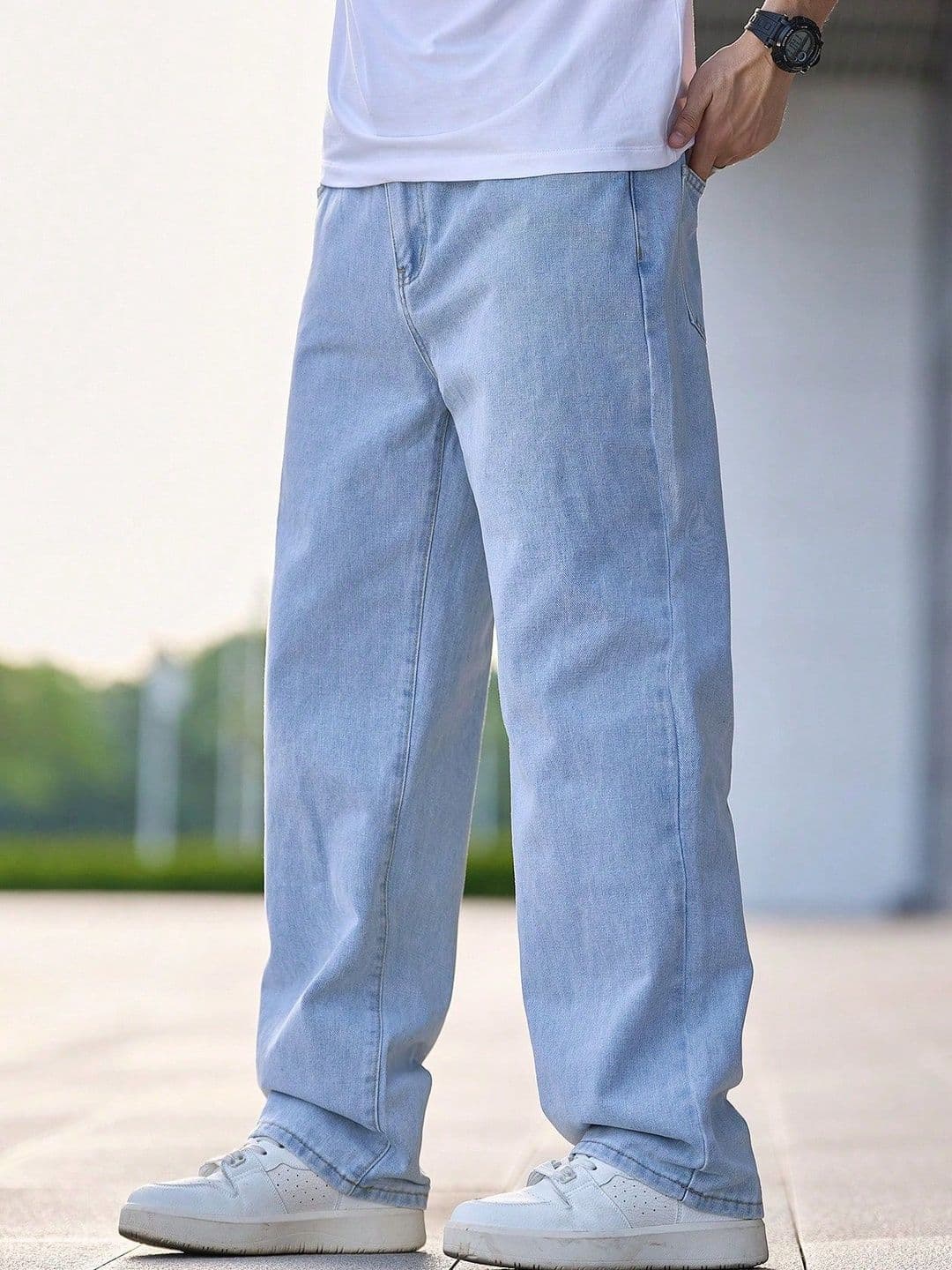 YAMEETFIT Men Jean Straight Fit Mid-Rise Jeans - view 1