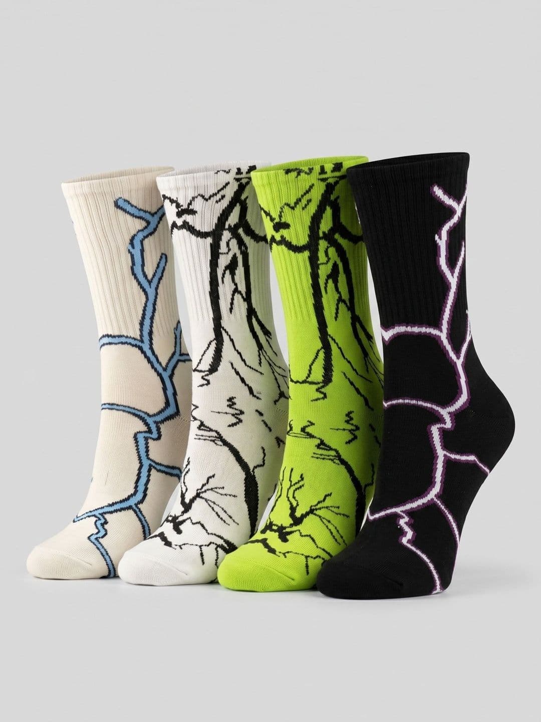Moda Rapido Men Pack of 4 Cotton Blend Patterned Above Ankle Socks - view 1