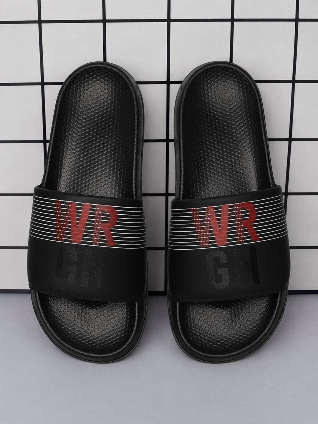 WROGN Men Striped Sliders - view 1