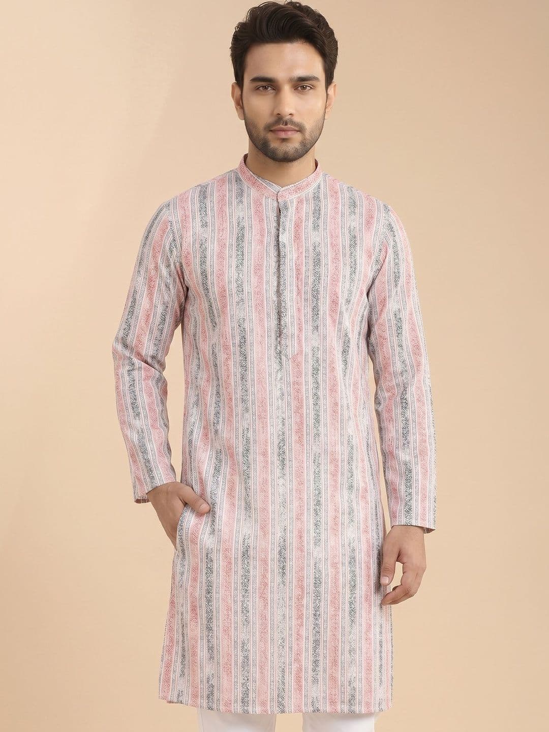 House of Pataudi Men Printed Kurta - view 1
