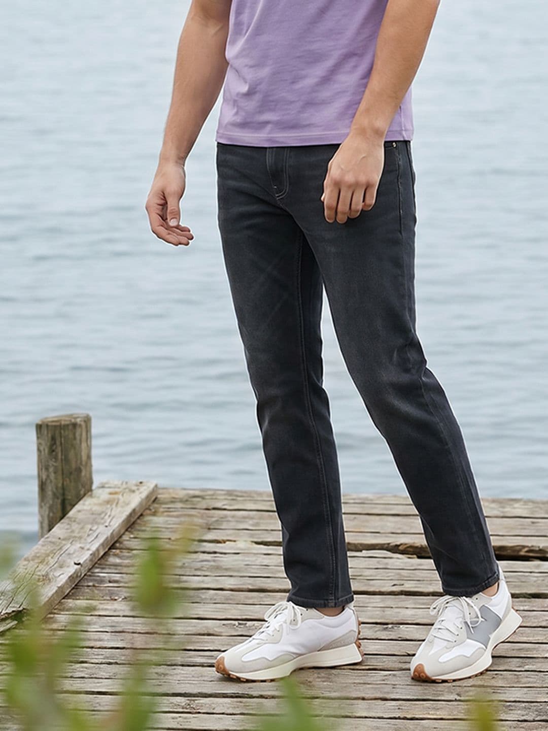 Nautica Men Straight Fit Light Fade Stretchable Jeans - view 1