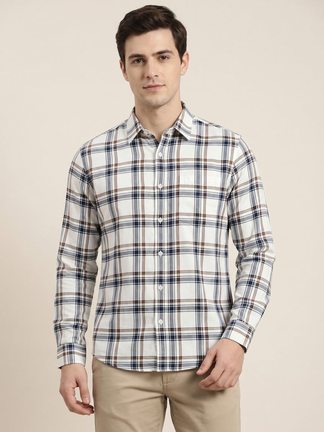 Roadster Men Classic Checked Casual Shirt - view 1