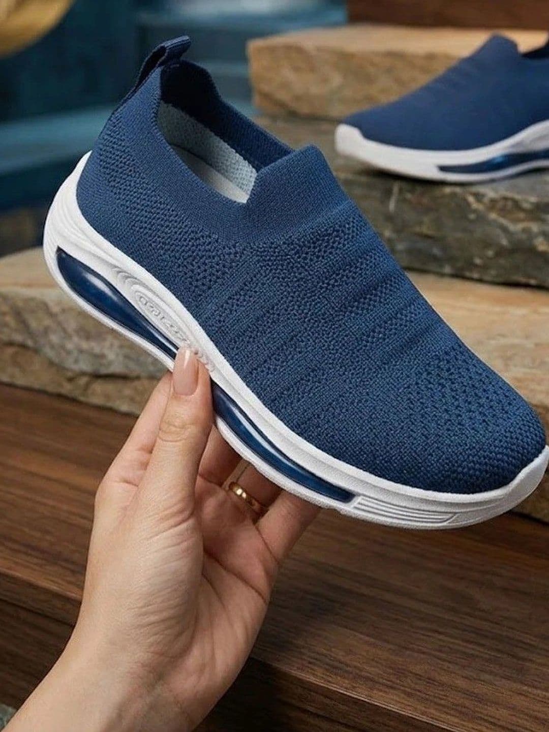 Hsquare Women Mesh Walking Non-Marking Shoes - view 1