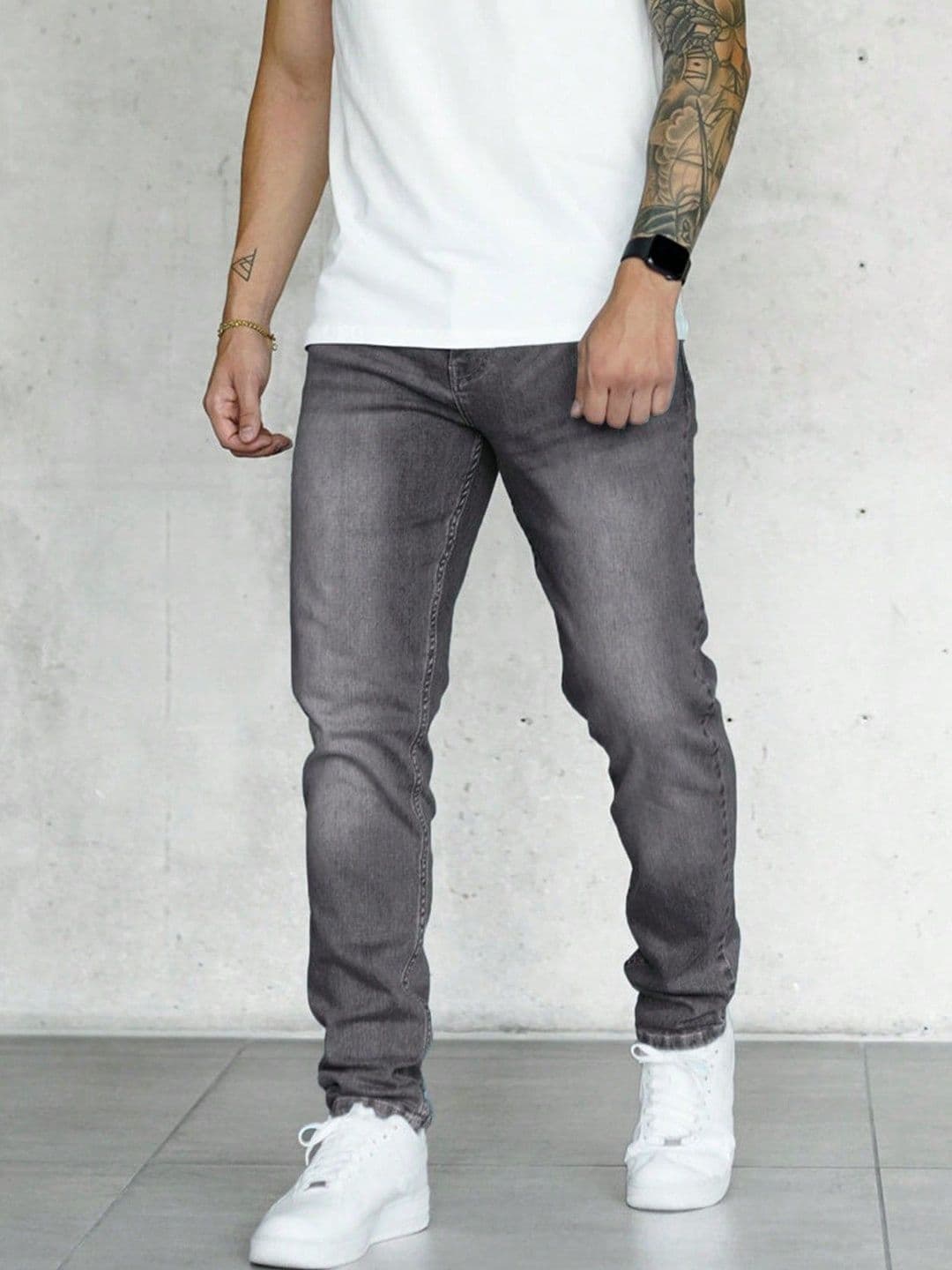 YAMEETFIT Men Jean Straight Fit Mid-Rise Jeans - view 1