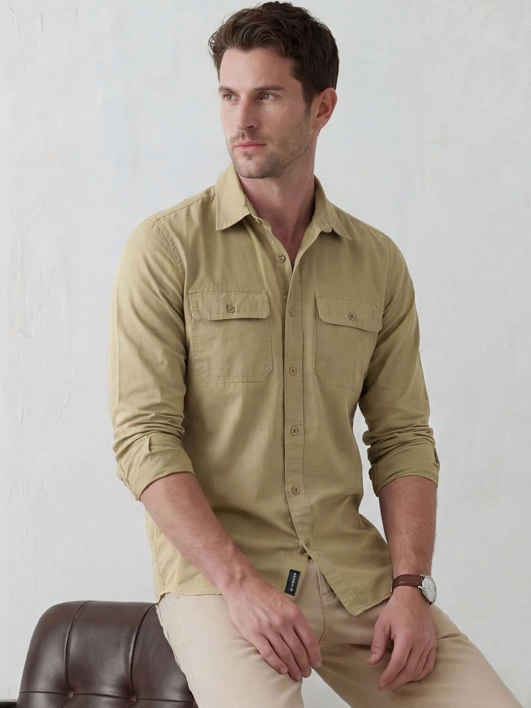 WROGN Men Slim Fit Casual Shirt - view 1