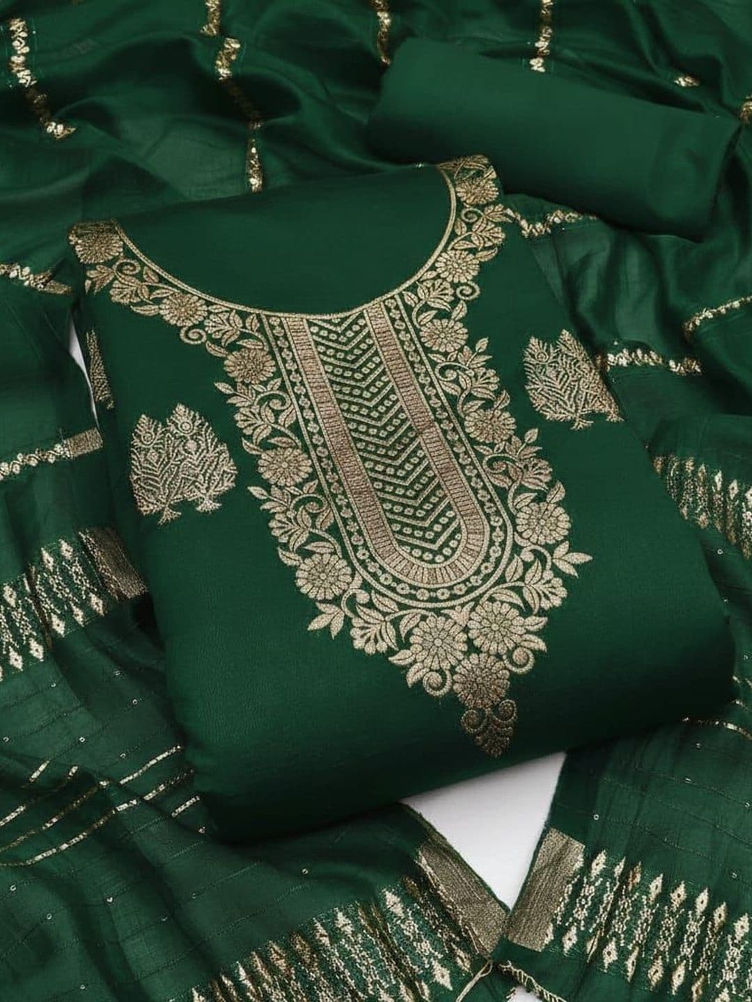 Dhaaga Ghar Art Silk Unstitched Dress Material - view 1