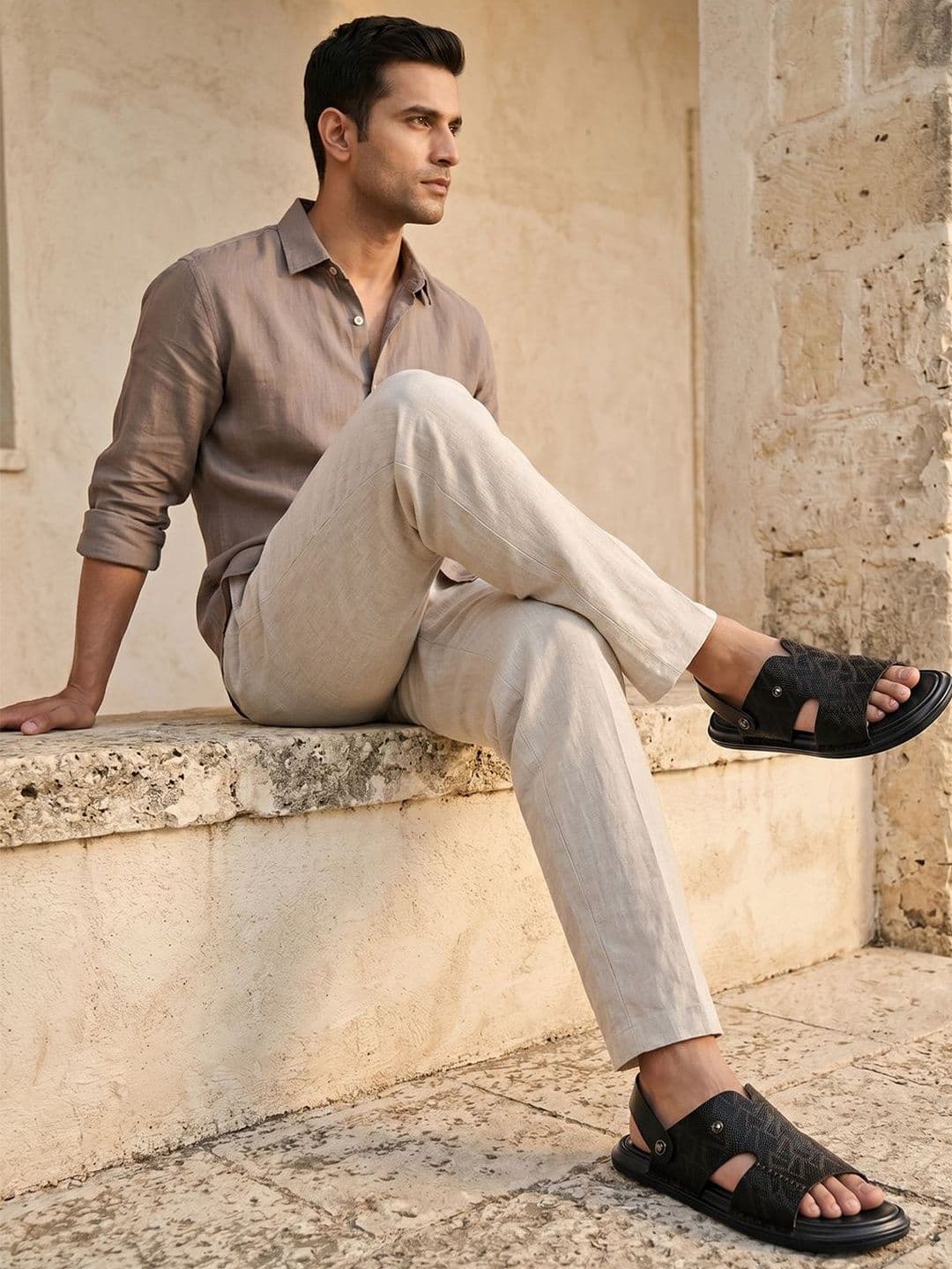 Regal Men Leather Comfort Sandals - view 1