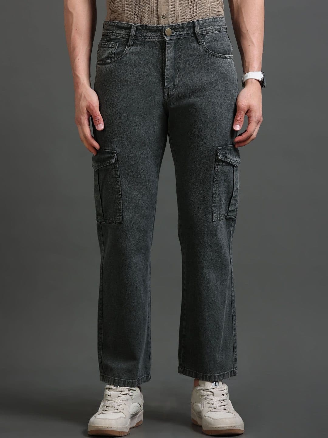 Kolor Fusion Men Loose Mid-Rise Light Fade Jeans - view 1