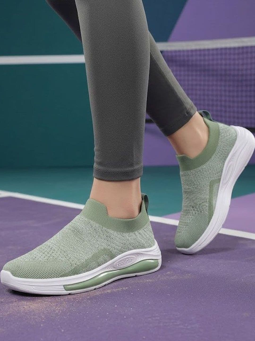 glitchez Women Mesh Tennis Non-Marking Shoes - view 1