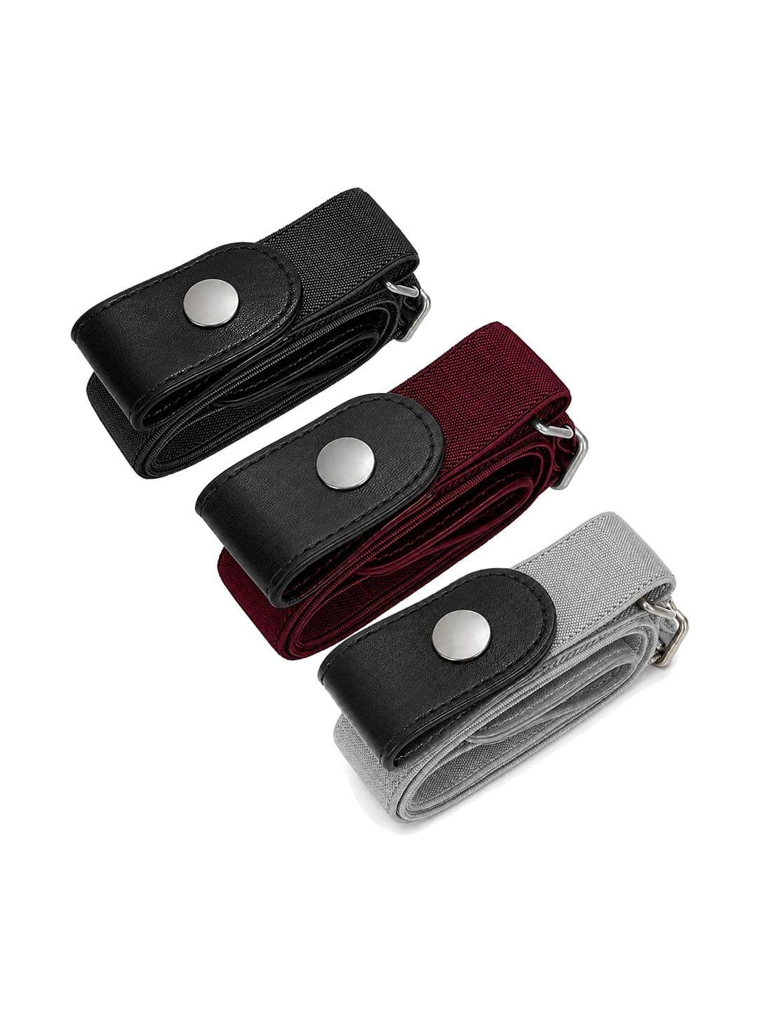 Navkar Crafts Unisex Textured 3 Belt - view 1