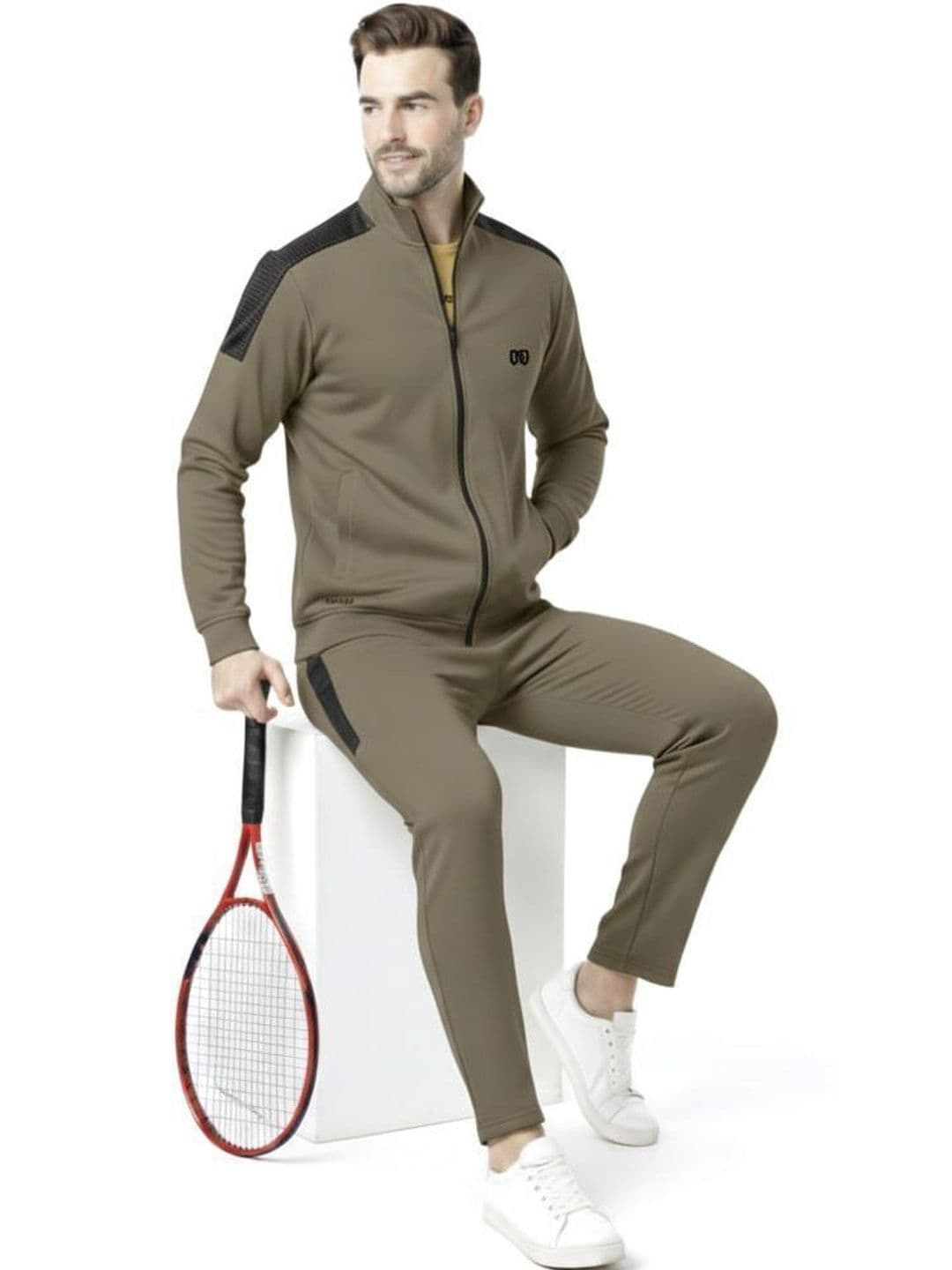 KWINGS Men Cotton Blend Mock Collar Tracksuits - view 1