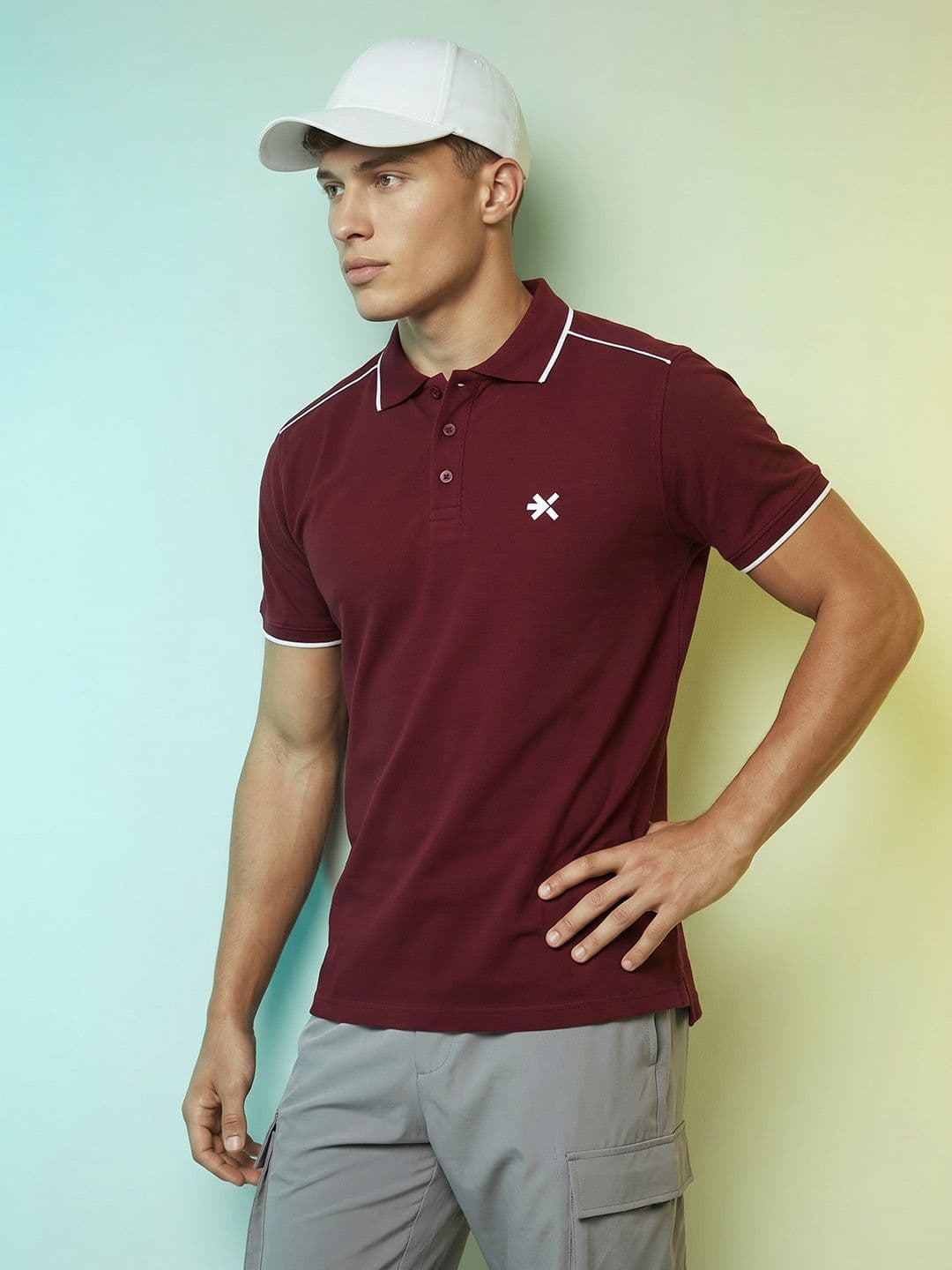 HRX by Hrithik Roshan Polo Collar Casual T-shirt - view 1