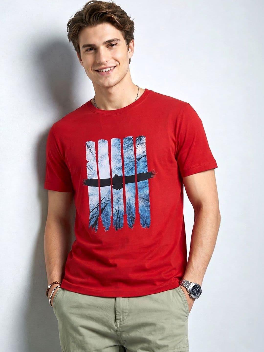 Roadster Men Printed T-shirt - view 1