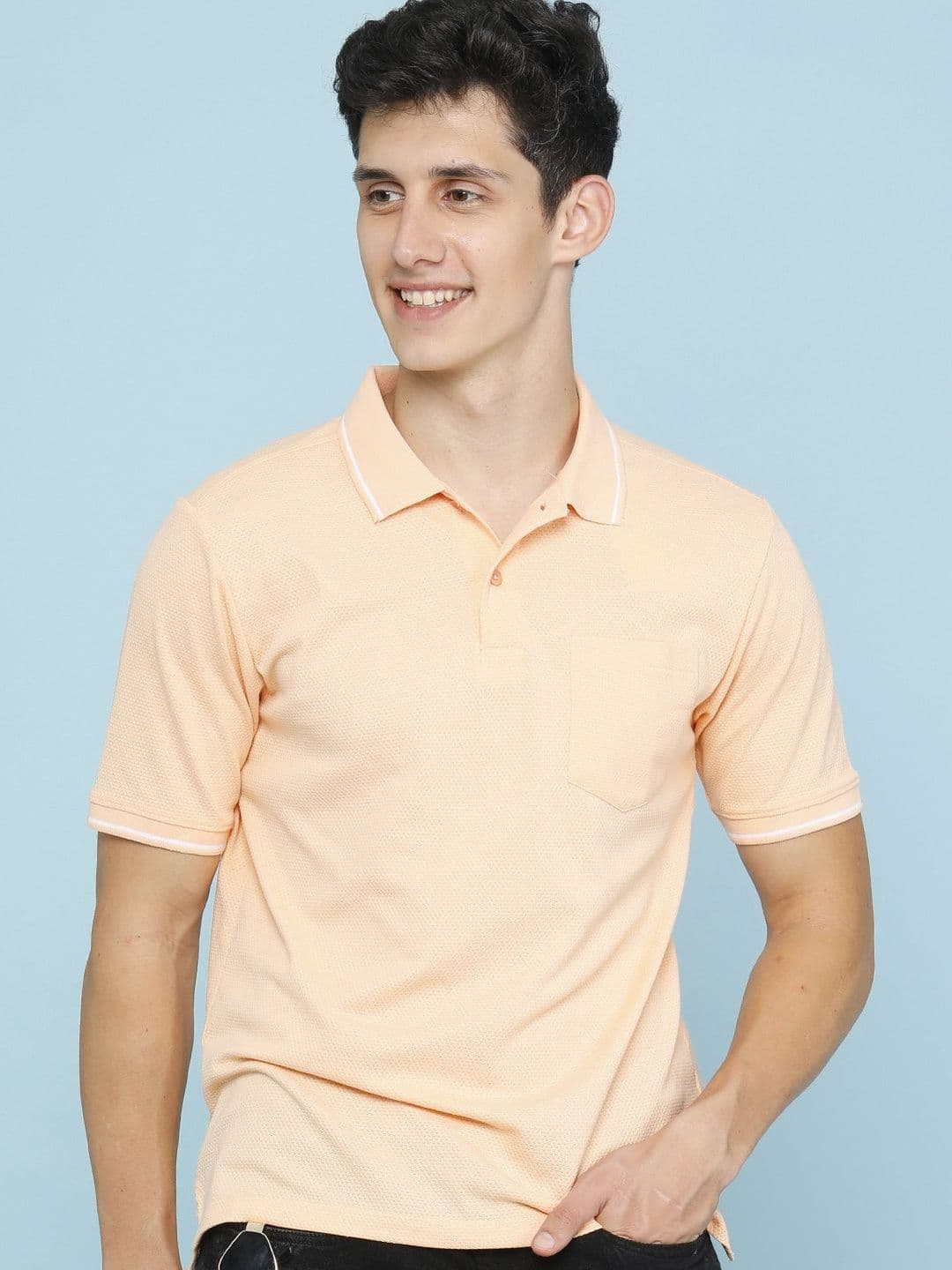 LIMEROAD Men Polo Collar Pockets T-shirt - view 1