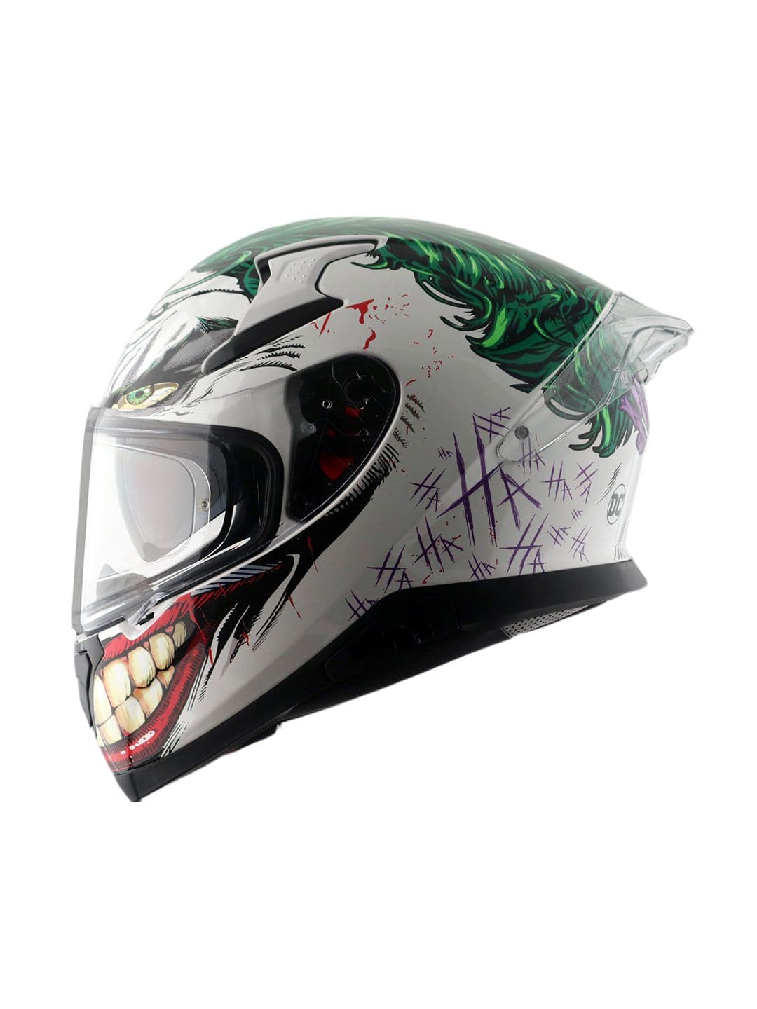 Axor Apex DC Joker Helmet With Clear Visor and Extra Irridium Blue Visor-L