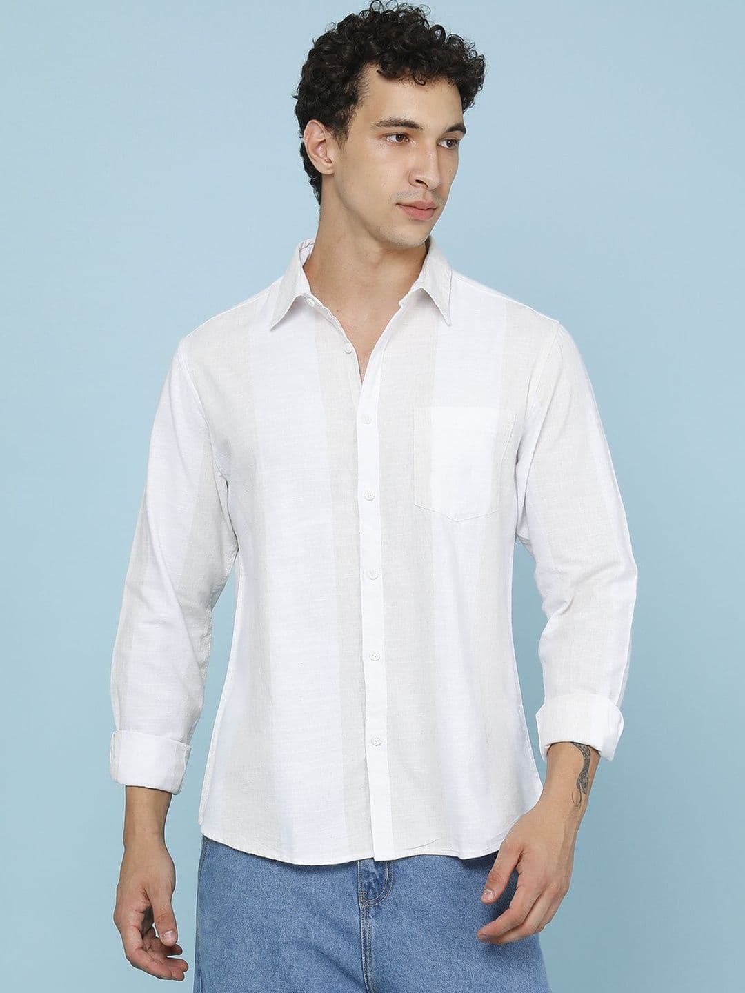 V-Mart Men Striped Casual Shirt - view 1