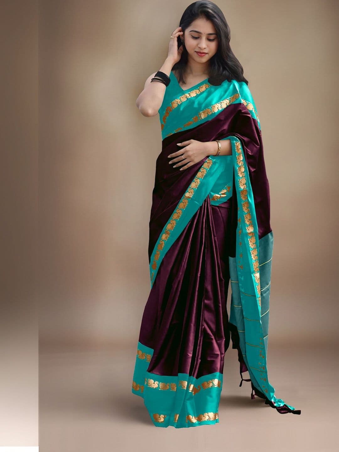 Moda Rapido Ethnic Motifs Zari Silk Cotton Designer Gadwal Saree - view 1