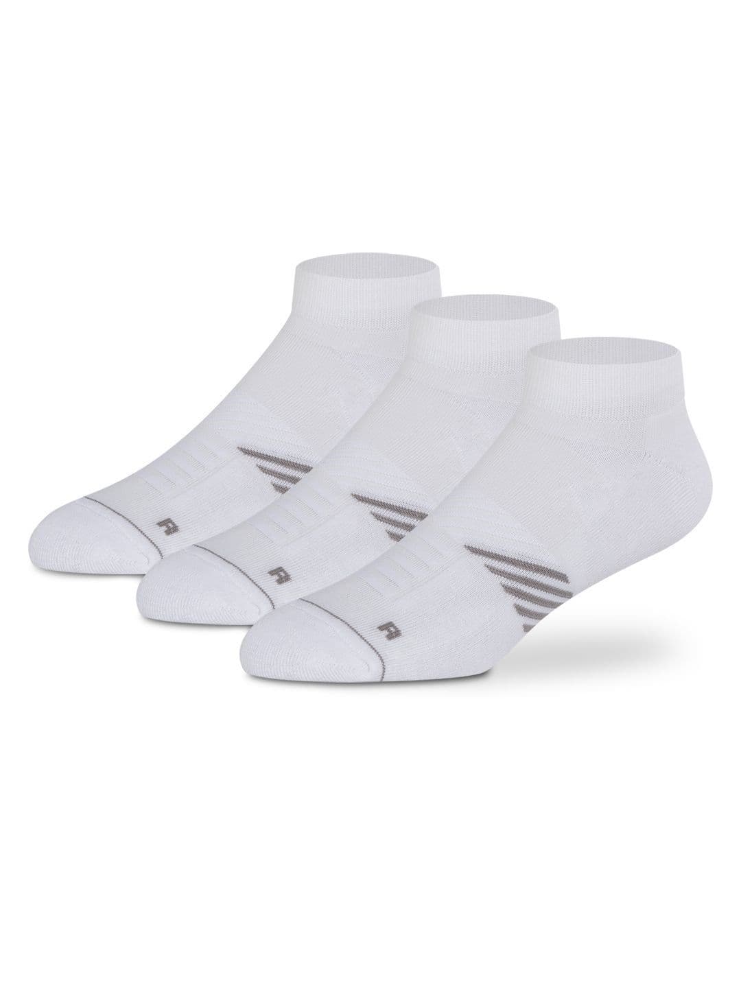 Supersox White Men Pack of 3 Ankle Length Performance Combed Cotton Sports Socks - view 1