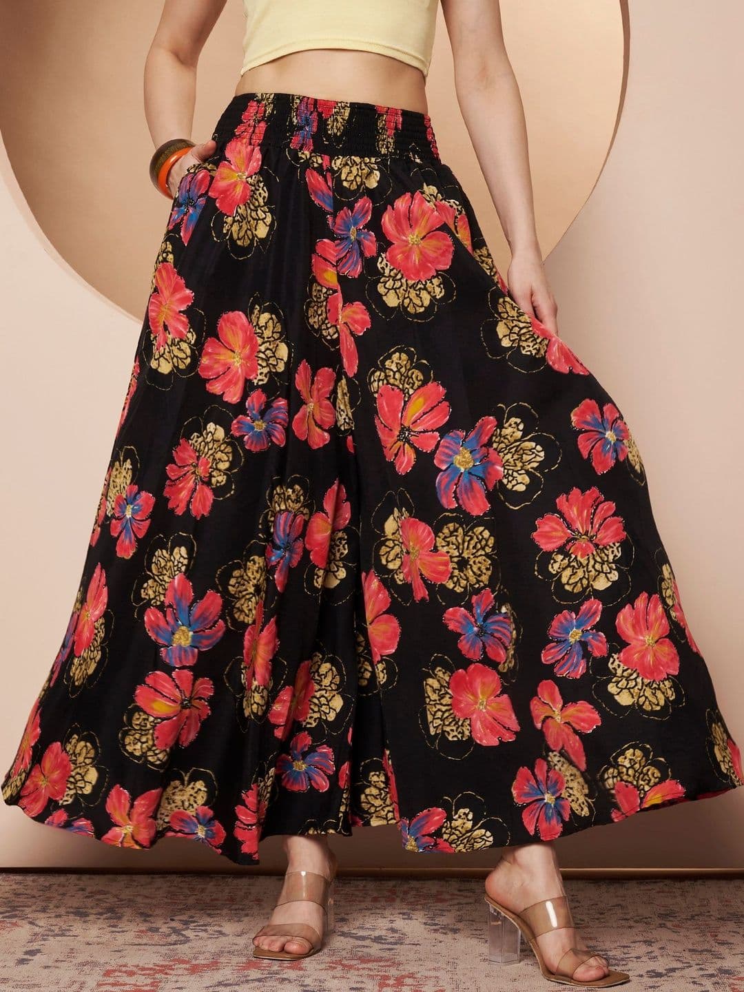 LookShine Women Floral Printed Ethnic Palazzos - view 1