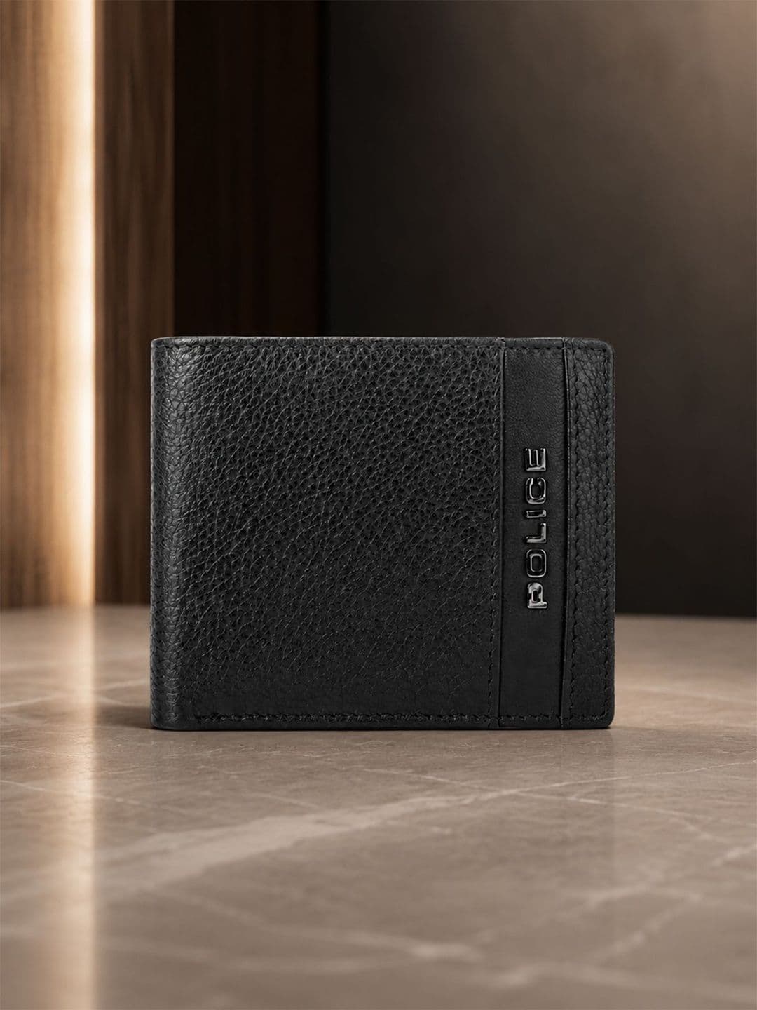 Police Men Leather Two Fold Wallet - view 1