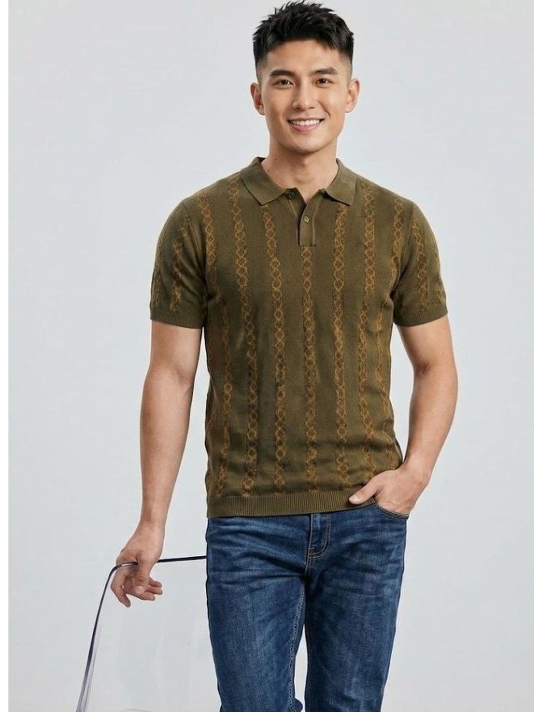 Moda Rapido Men Printed Polo Collar T-shirt - view 1