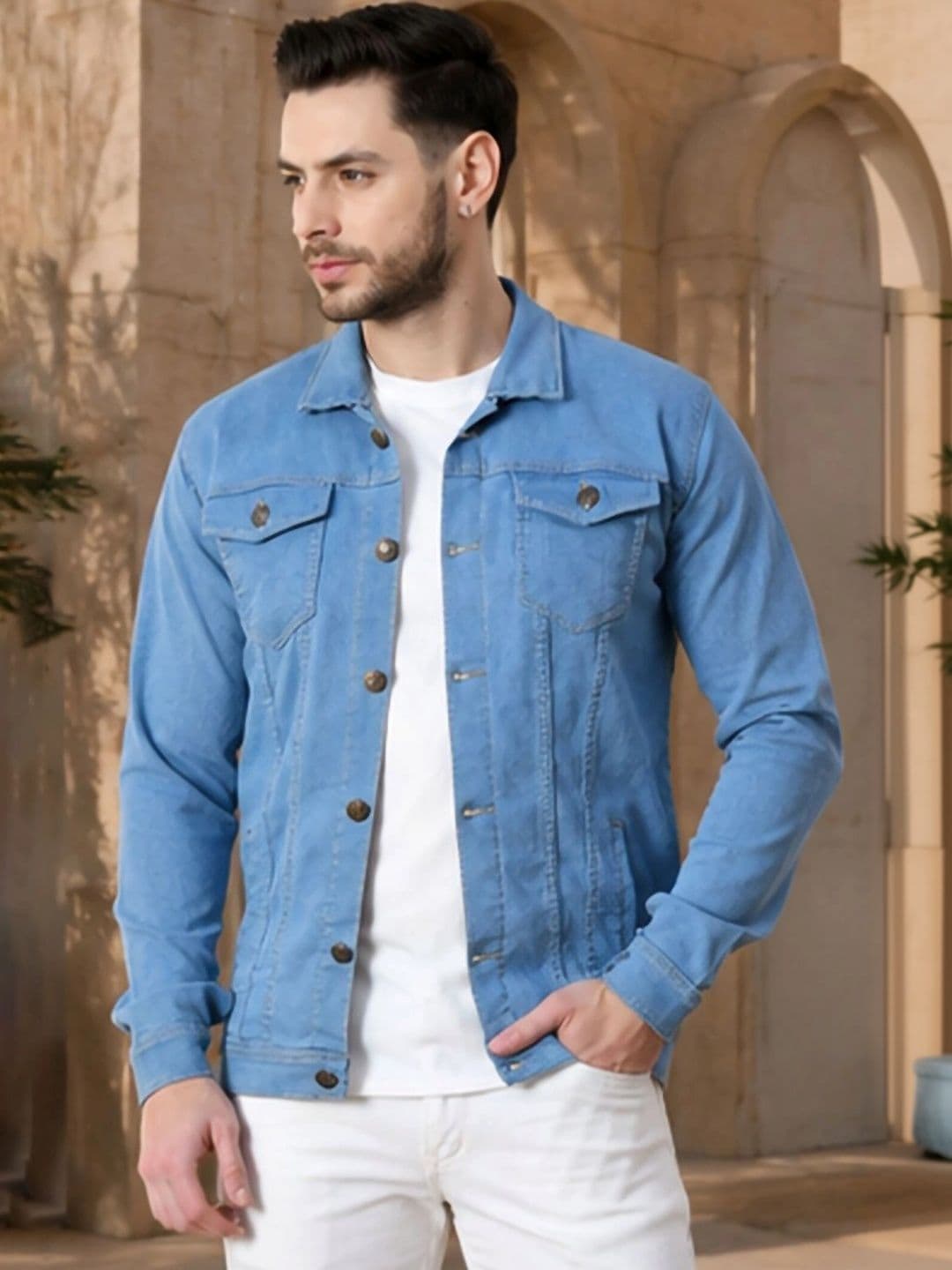 Kook N Keech Men Outdoor Denim Jacket - view 1