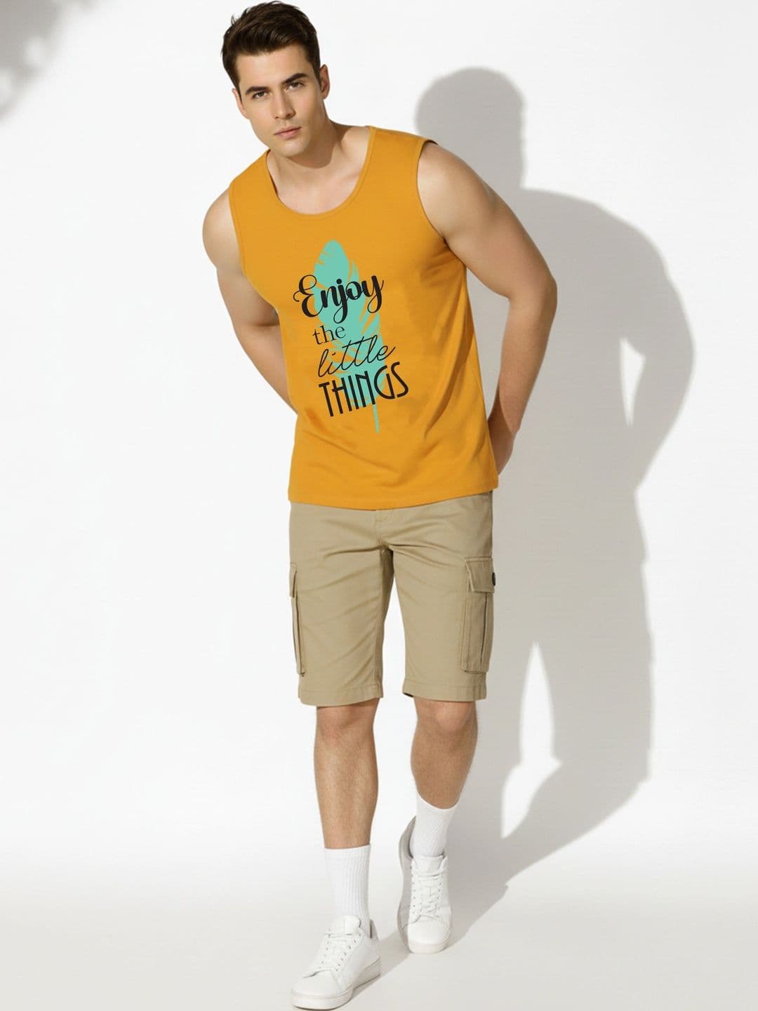 SKY HARBOAR Printed Cotton Tank - view 1