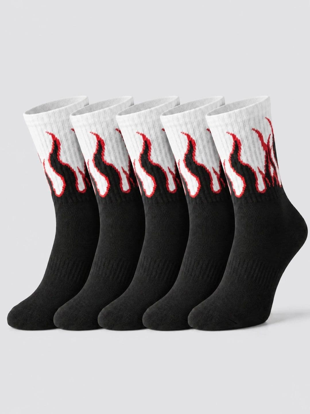 Moda Rapido Men Pack of 5 Cotton Blend Patterned Above Ankle Socks - view 1