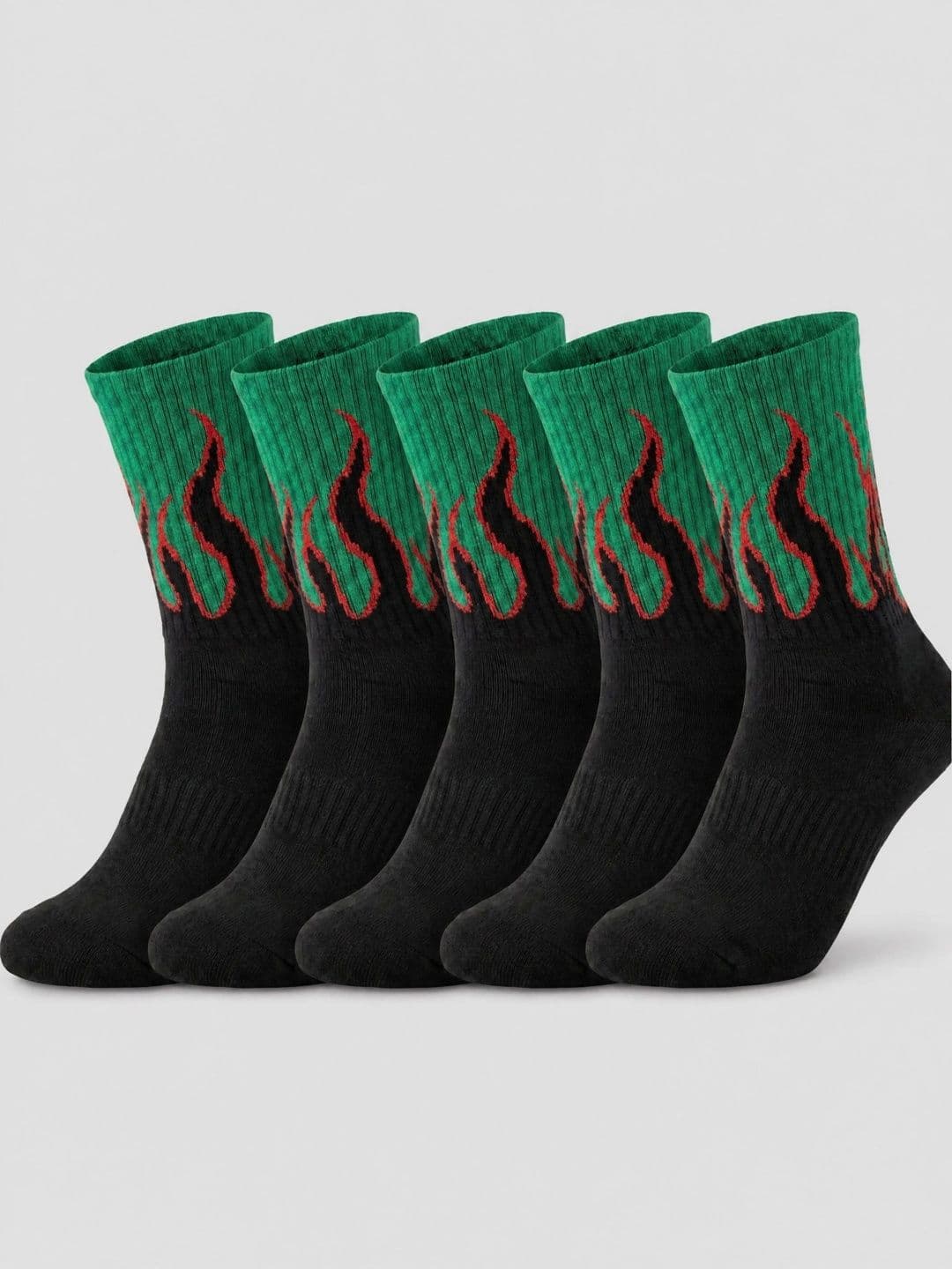 Moda Rapido Men Pack of 5 Cotton Blend Patterned Above Ankle Socks - view 1