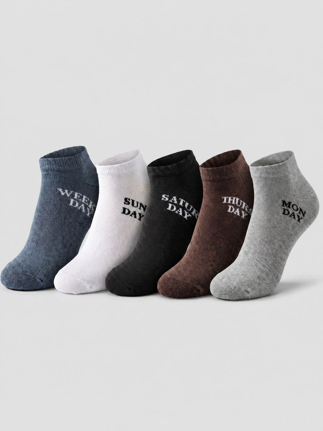 Moda Rapido Men Pack of 5 Cotton Blend Patterned Ankle Length Socks - view 1