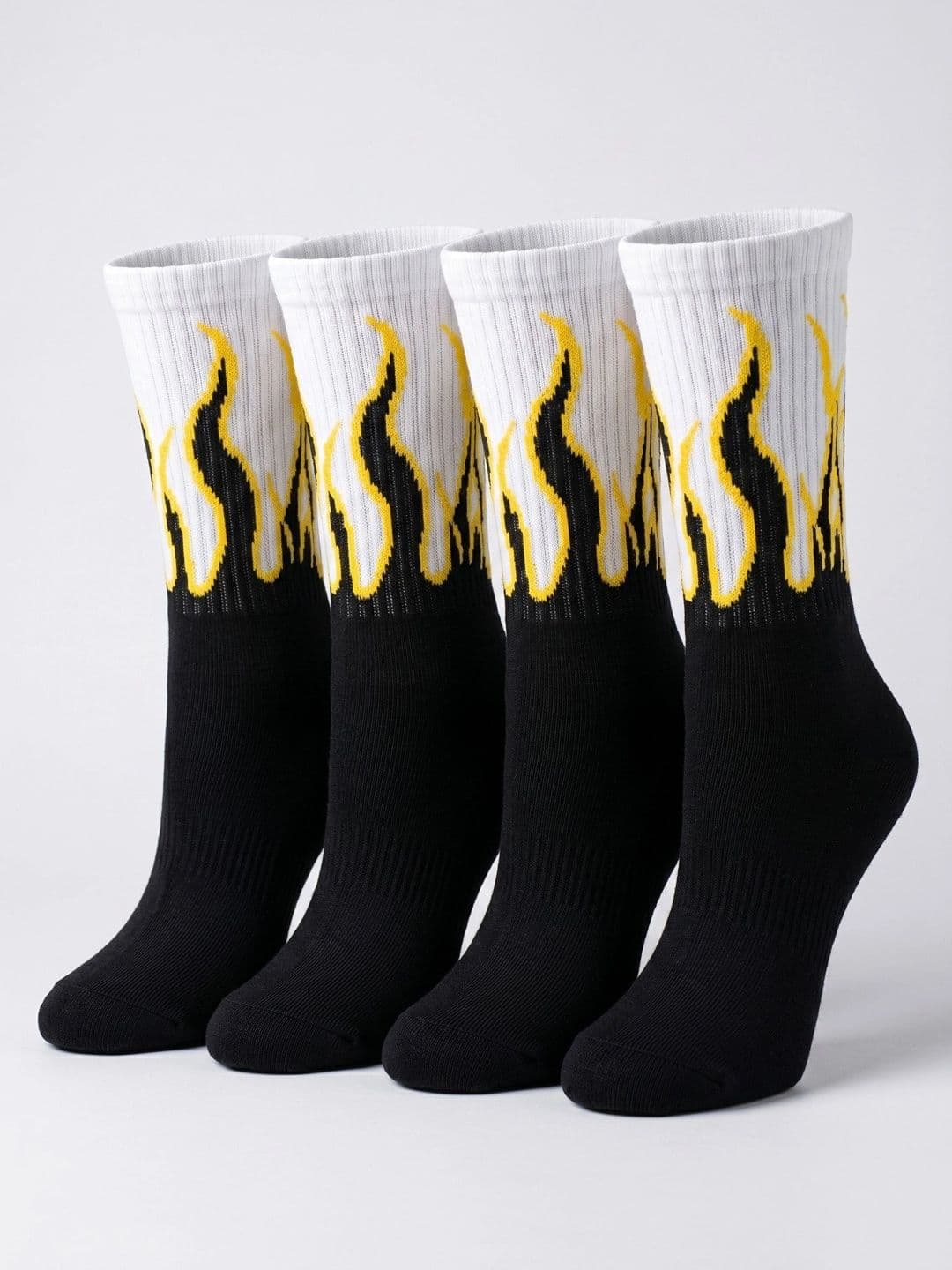 Moda Rapido Men Pack of 4 Cotton Blend Patterned Above Ankle Socks - view 1