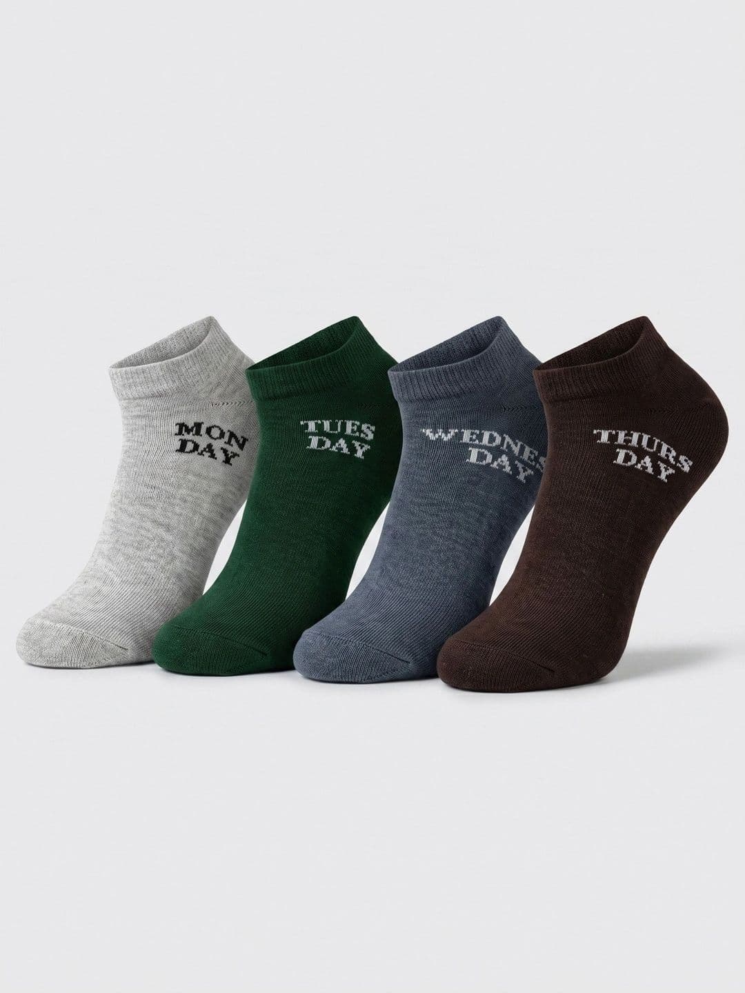 Moda Rapido Men Pack of 4 Cotton Blend Patterned Ankle Length Socks - view 1