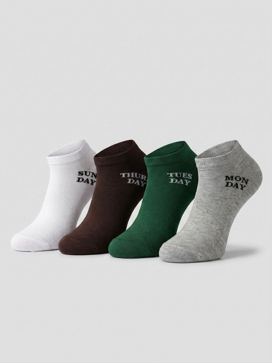 Moda Rapido Men Pack of 4 Cotton Blend Patterned Ankle Length Socks - view 1