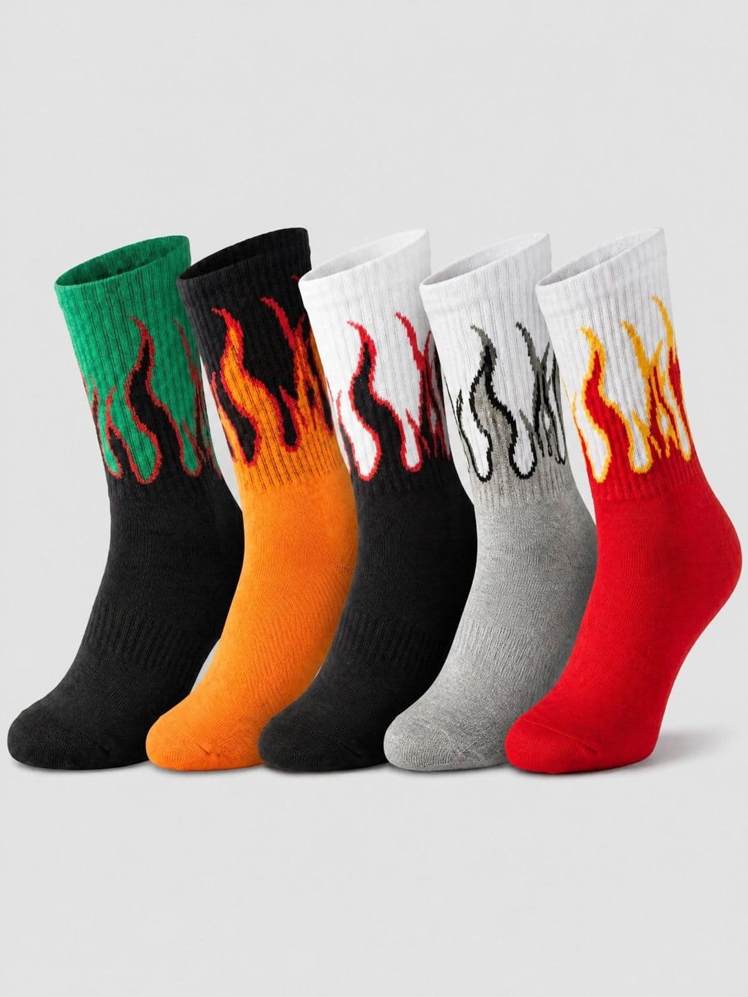 Moda Rapido Men Pack of 5 Cotton Blend Patterned Above Ankle Socks - view 1