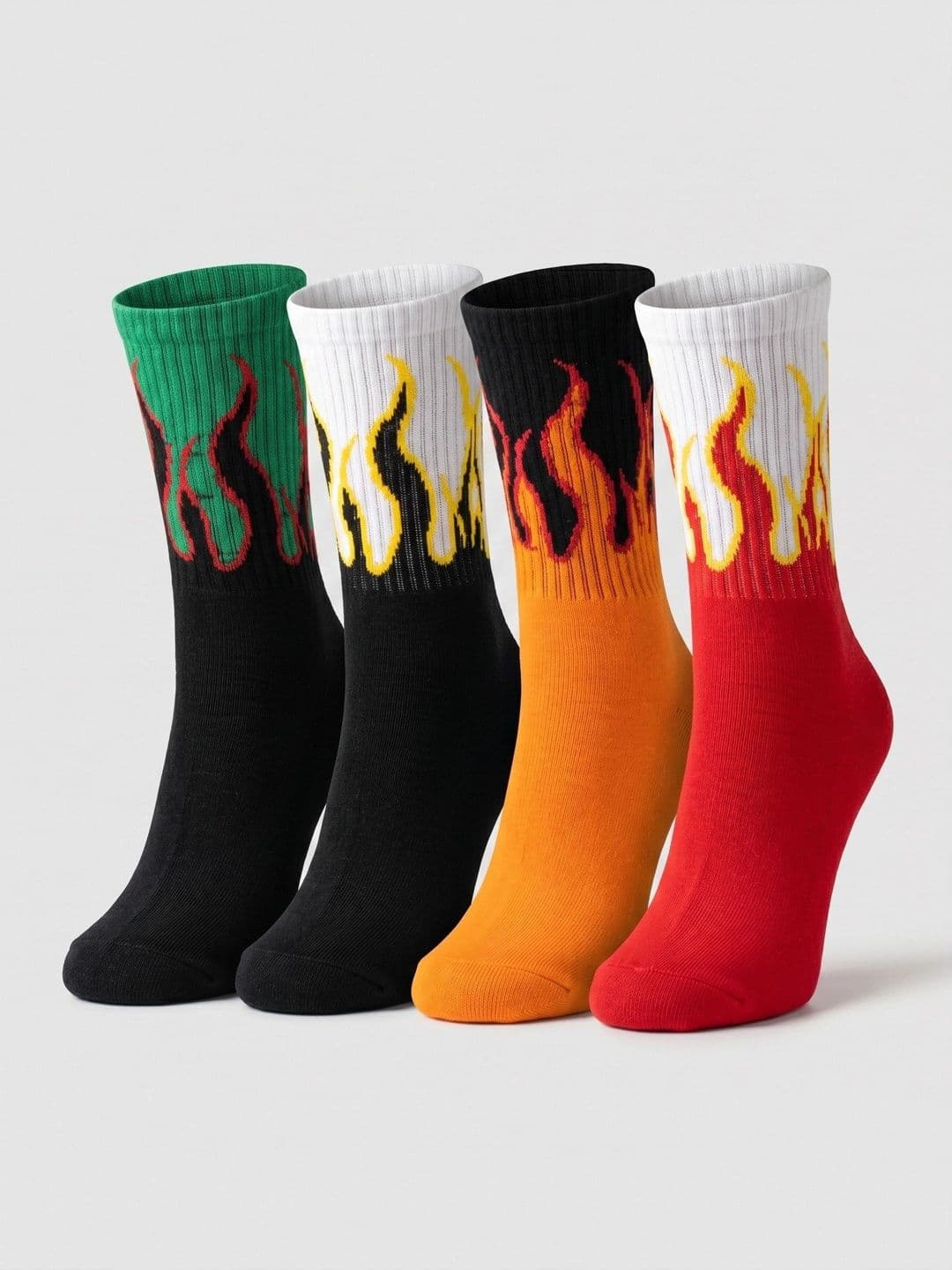 Moda Rapido Men Pack of 4 Cotton Blend Patterned Above Ankle Socks - view 1