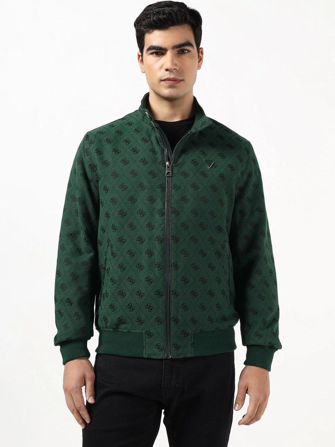 GUESS Men Brand Logo Bomber Jacket - view 1