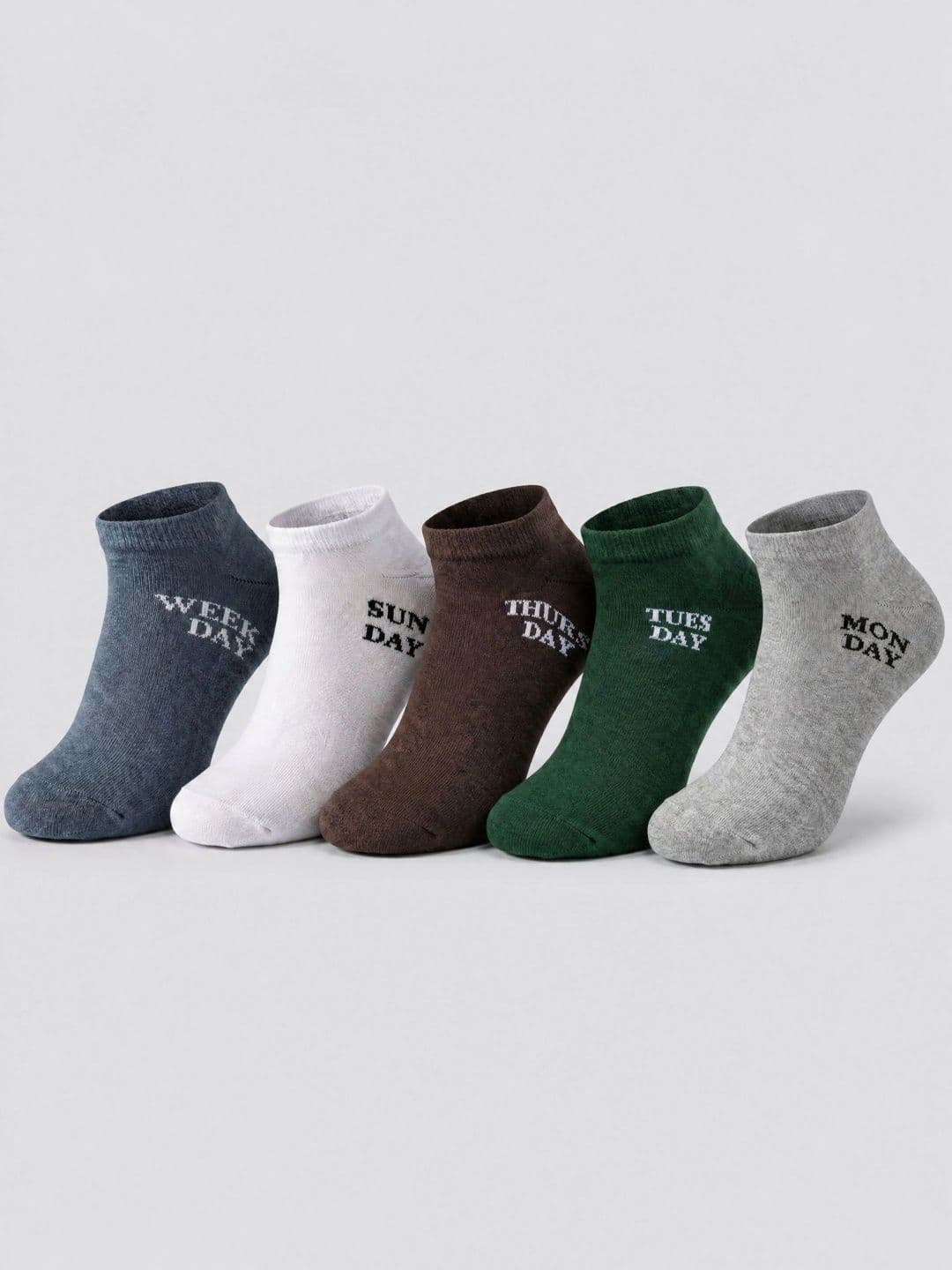 Moda Rapido Men Pack of 5 Cotton Blend Patterned Ankle Length Socks - view 1