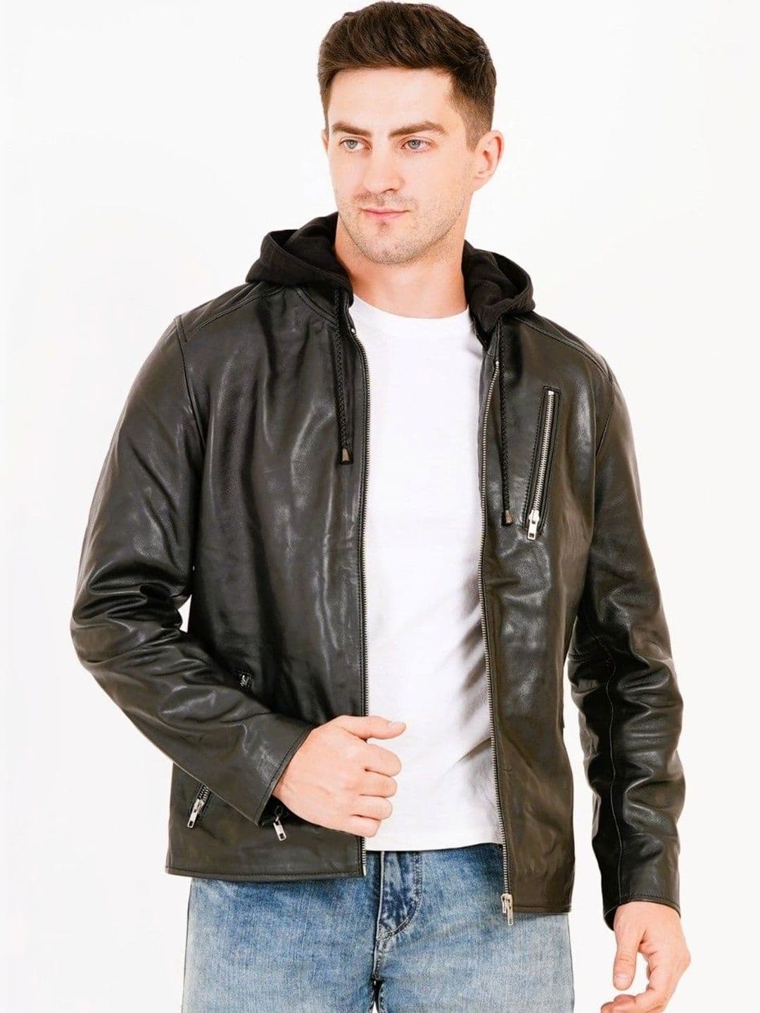 Wonxon international Men Leather Water Resistant Leather Jacket - view 1