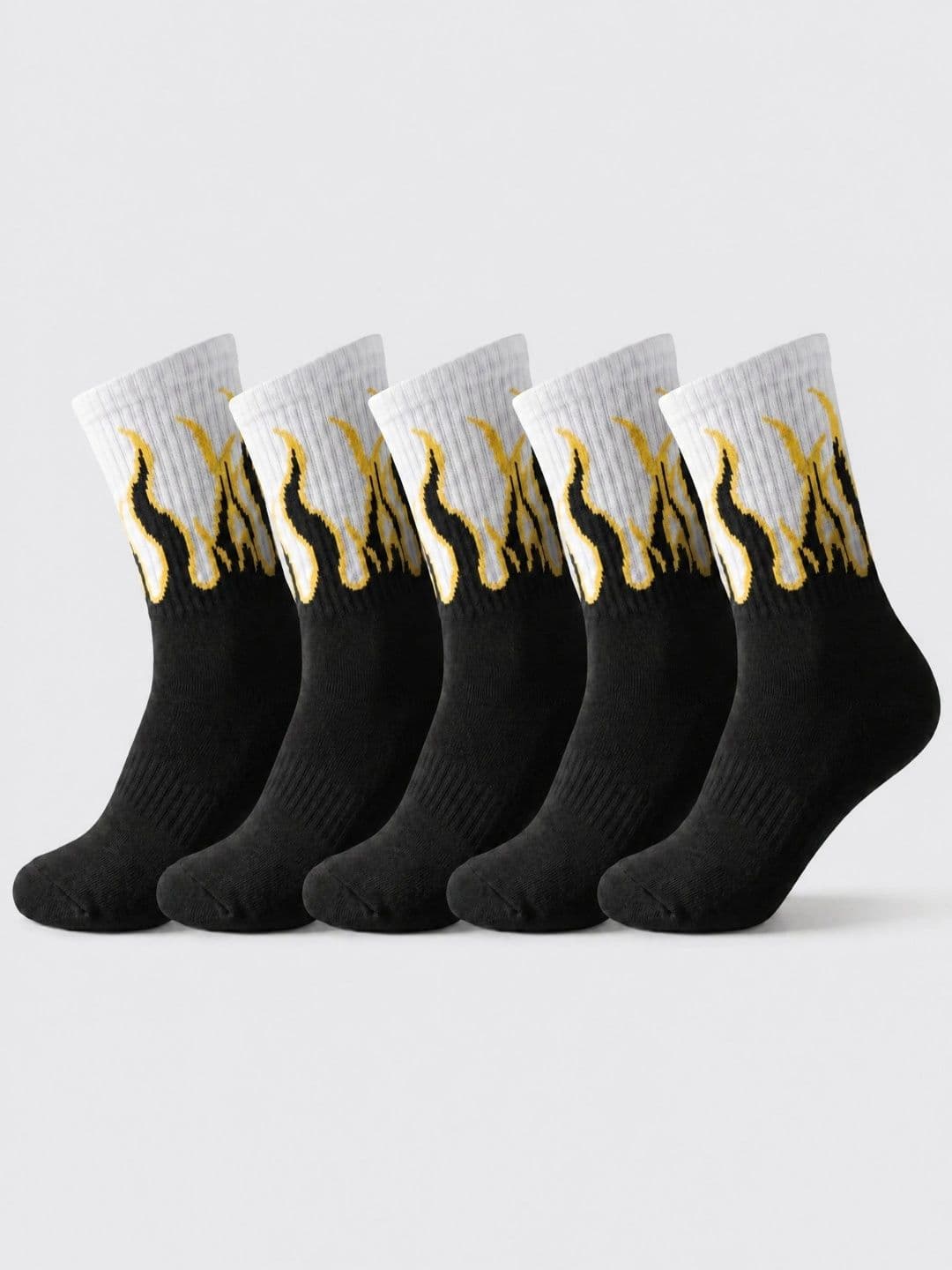 Moda Rapido Men Pack of 5 Cotton Blend Patterned Above Ankle Socks - view 1